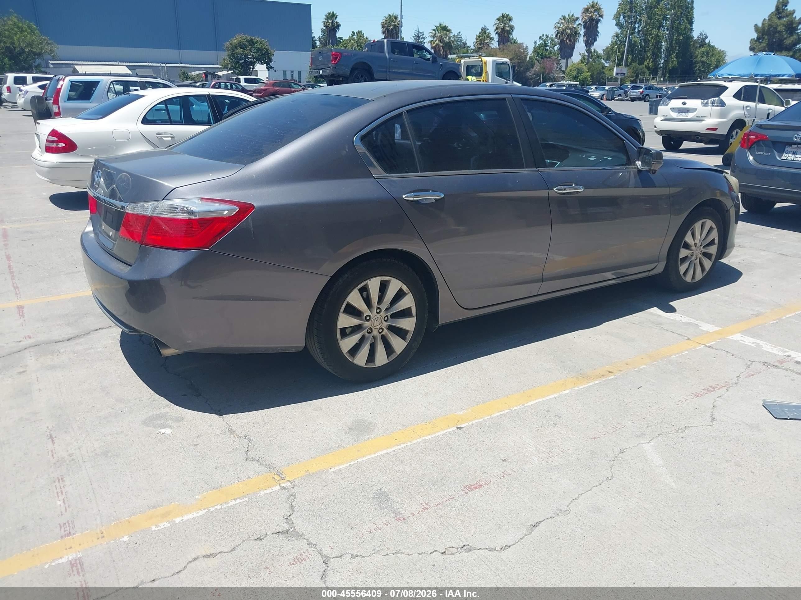 2013 Honda Accord Ex Blue vin: 1HGCR2F73DA089714