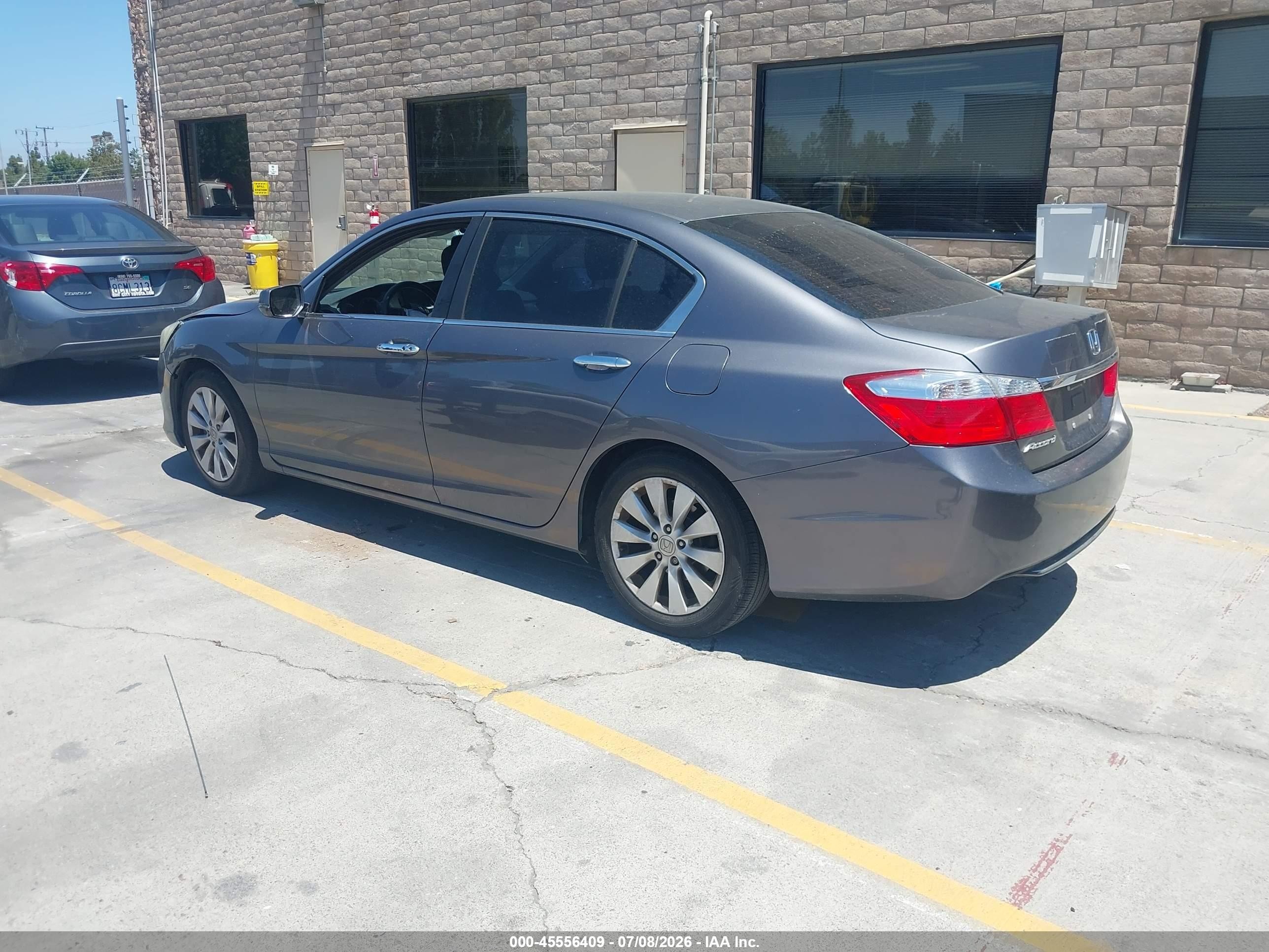 2013 Honda Accord Ex Blue vin: 1HGCR2F73DA089714