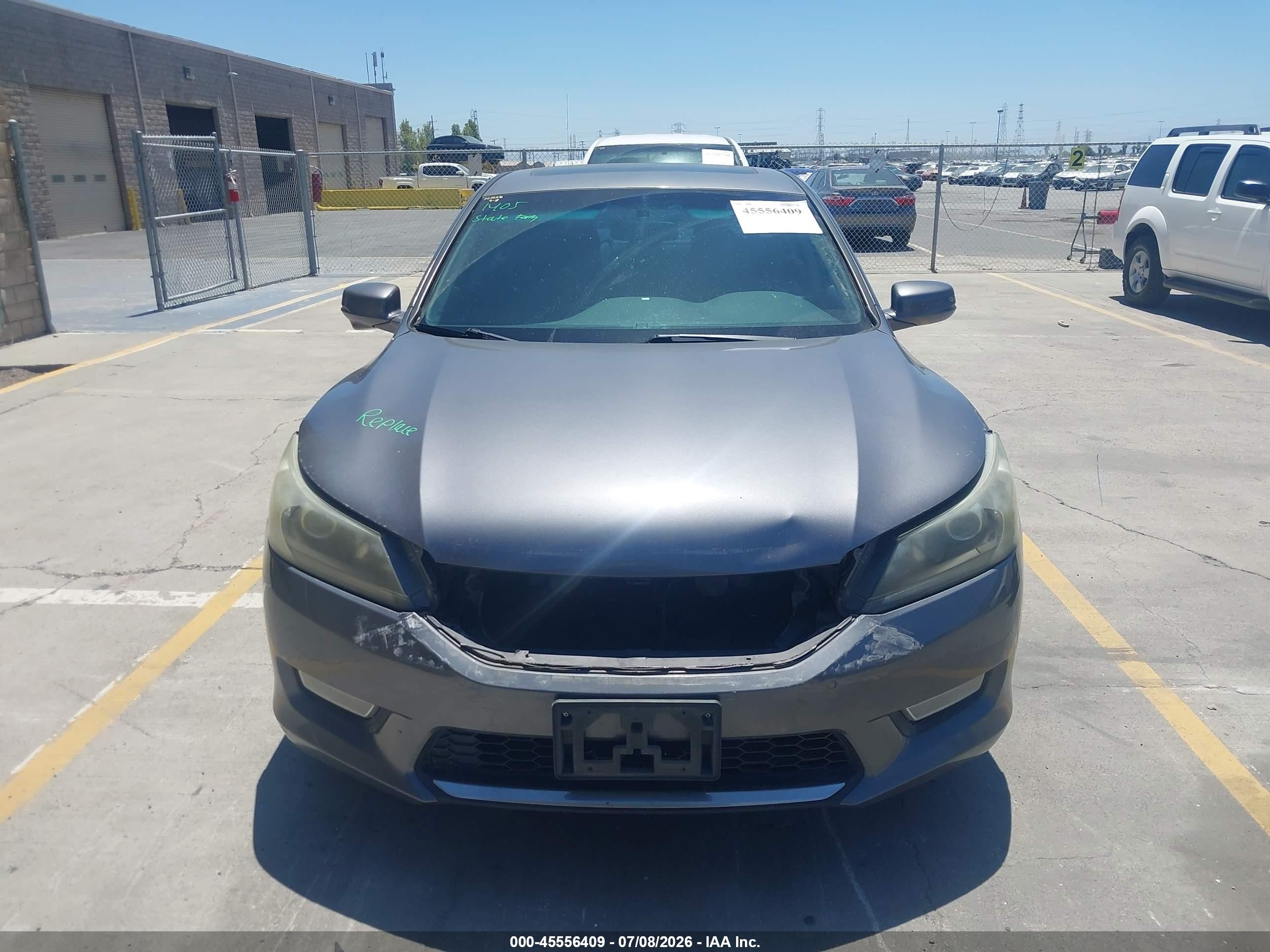 2013 Honda Accord Ex Blue vin: 1HGCR2F73DA089714