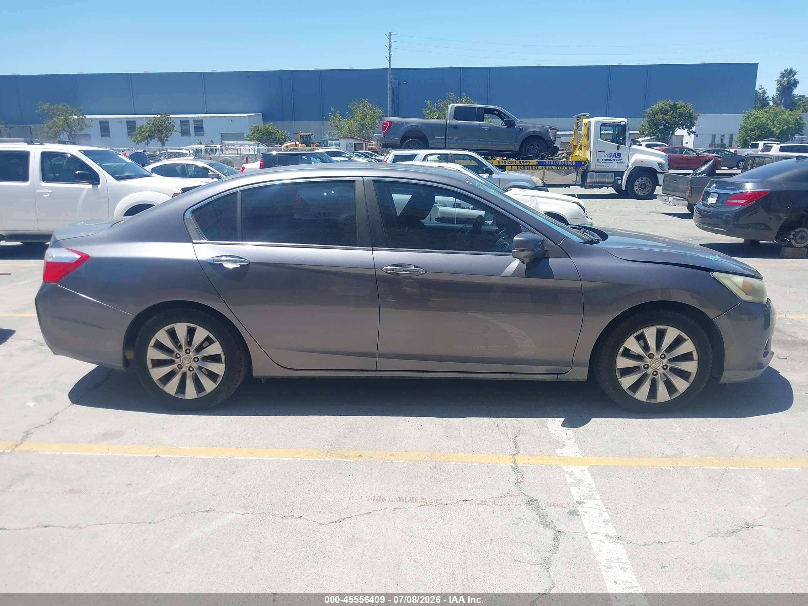 2013 Honda Accord Ex Blue vin: 1HGCR2F73DA089714