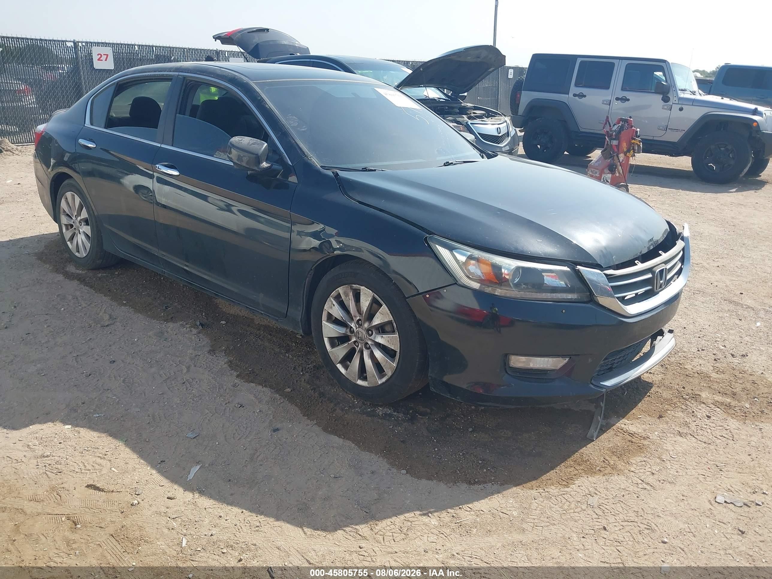 2013 Honda Accord Ex Черный vin: 1HGCR2F73DA108584