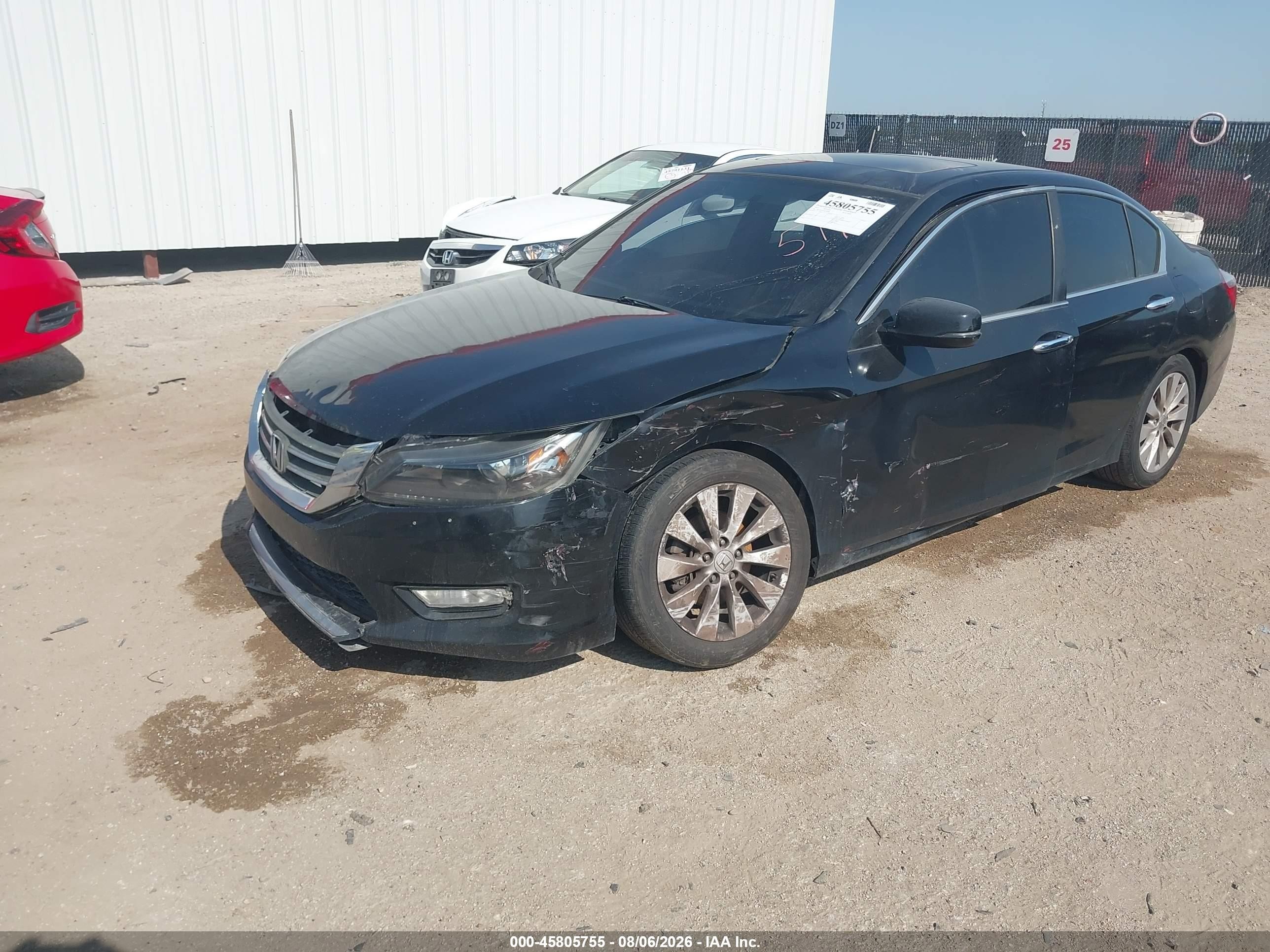 2013 Honda Accord Ex Черный vin: 1HGCR2F73DA108584