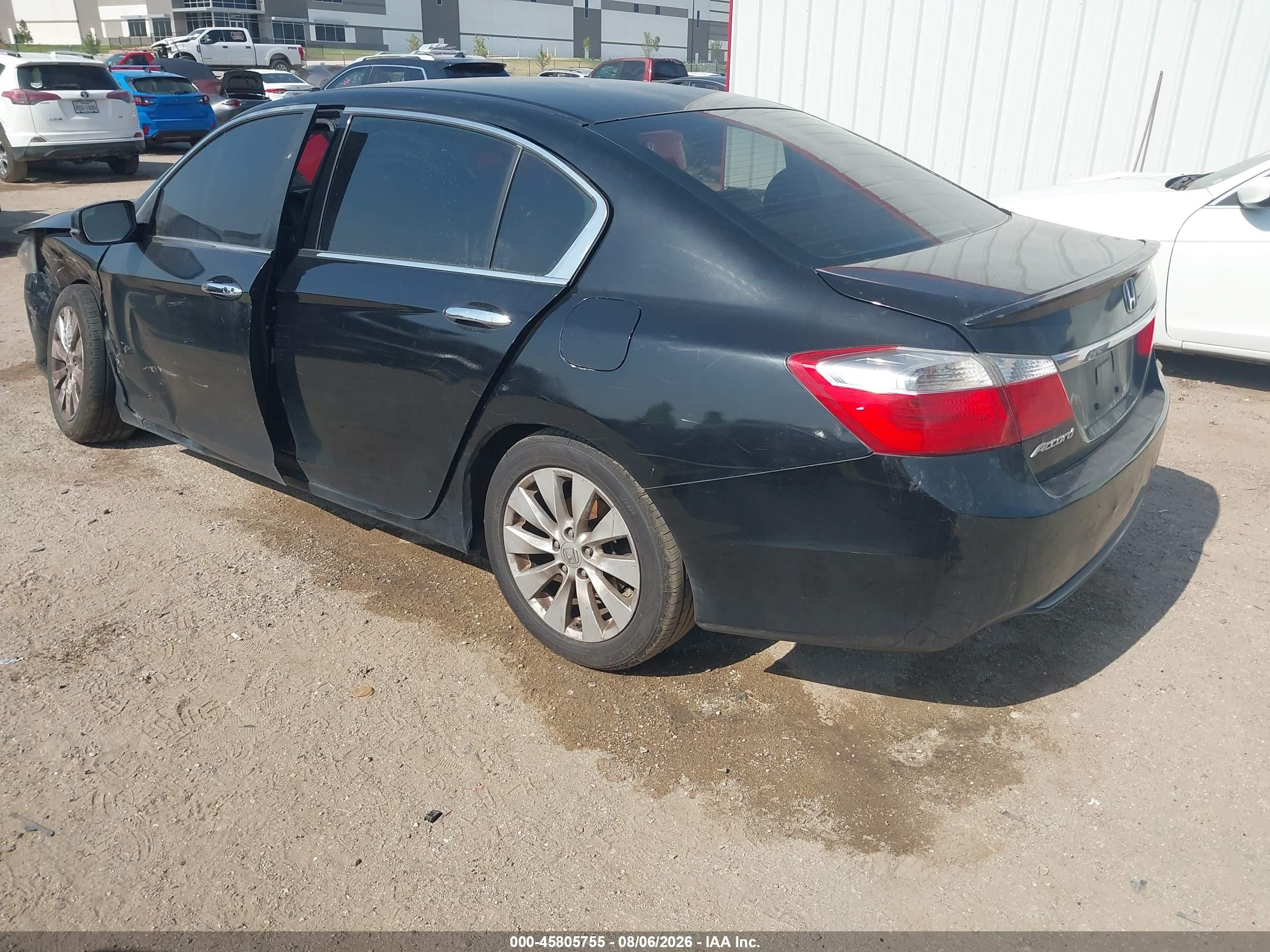 2013 Honda Accord Ex Черный vin: 1HGCR2F73DA108584