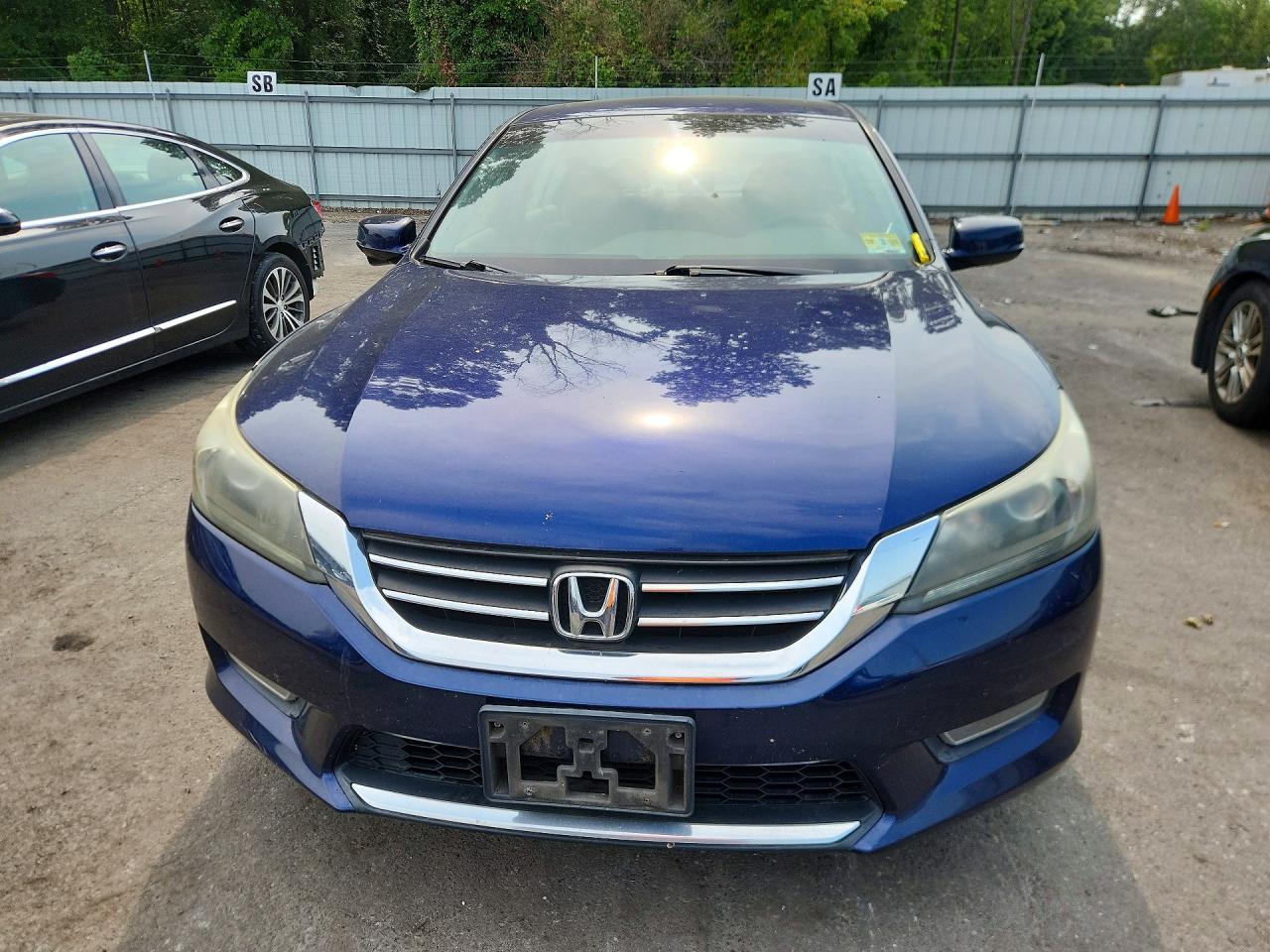 2013 Honda Accord Ex Blue vin: 1HGCR2F73DA129418