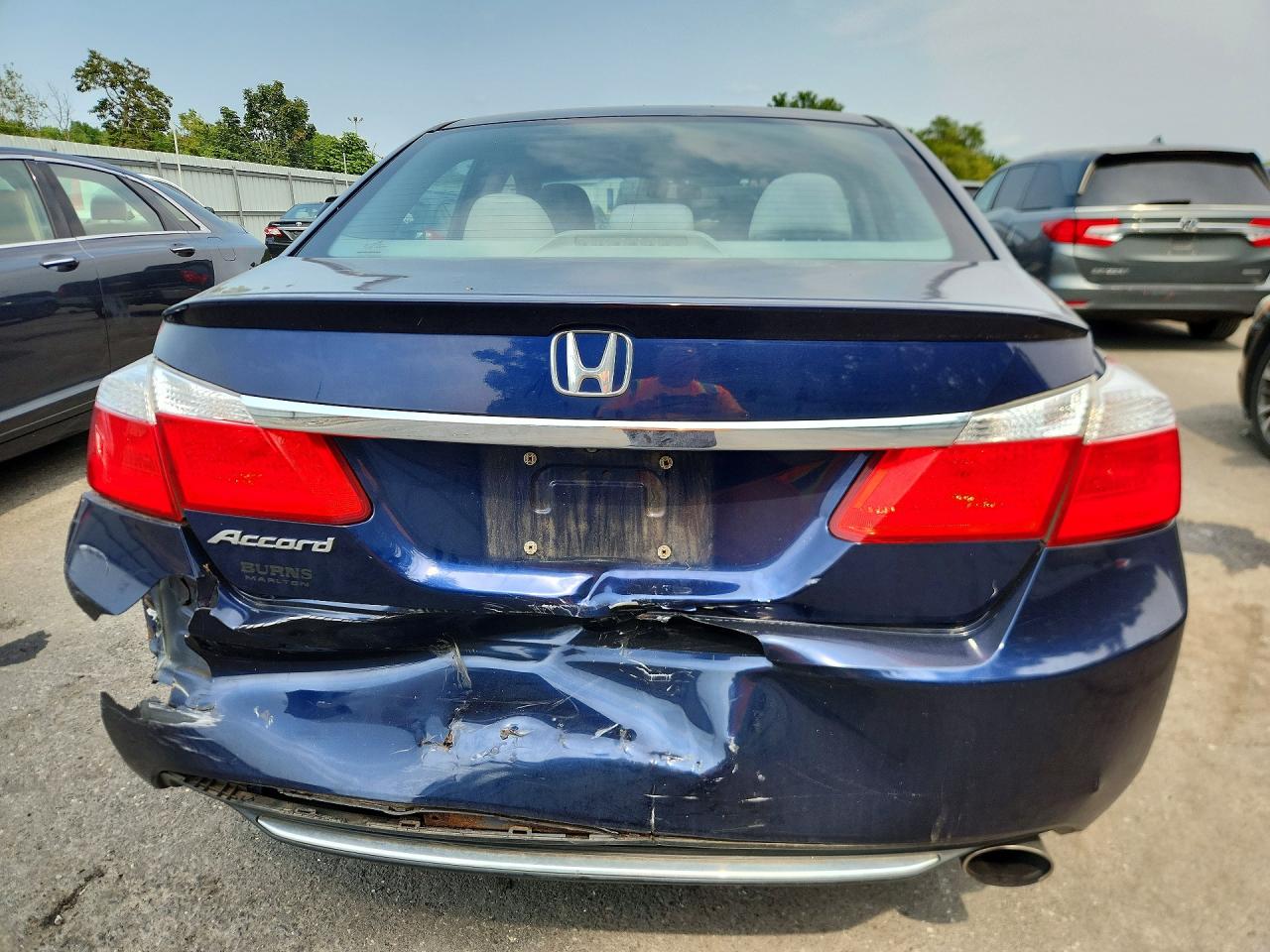 2013 Honda Accord Ex Blue vin: 1HGCR2F73DA129418