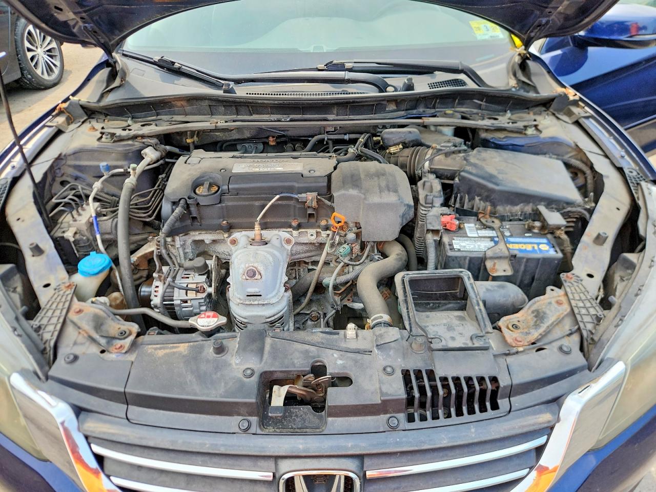 2013 Honda Accord Ex Blue vin: 1HGCR2F73DA129418