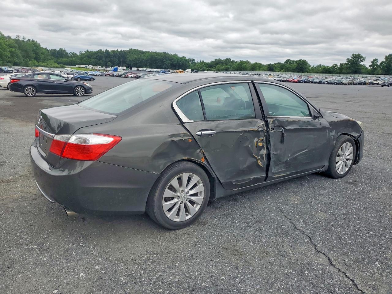 2013 Honda Accord Ex Gray vin: 1HGCR2F73DA157803