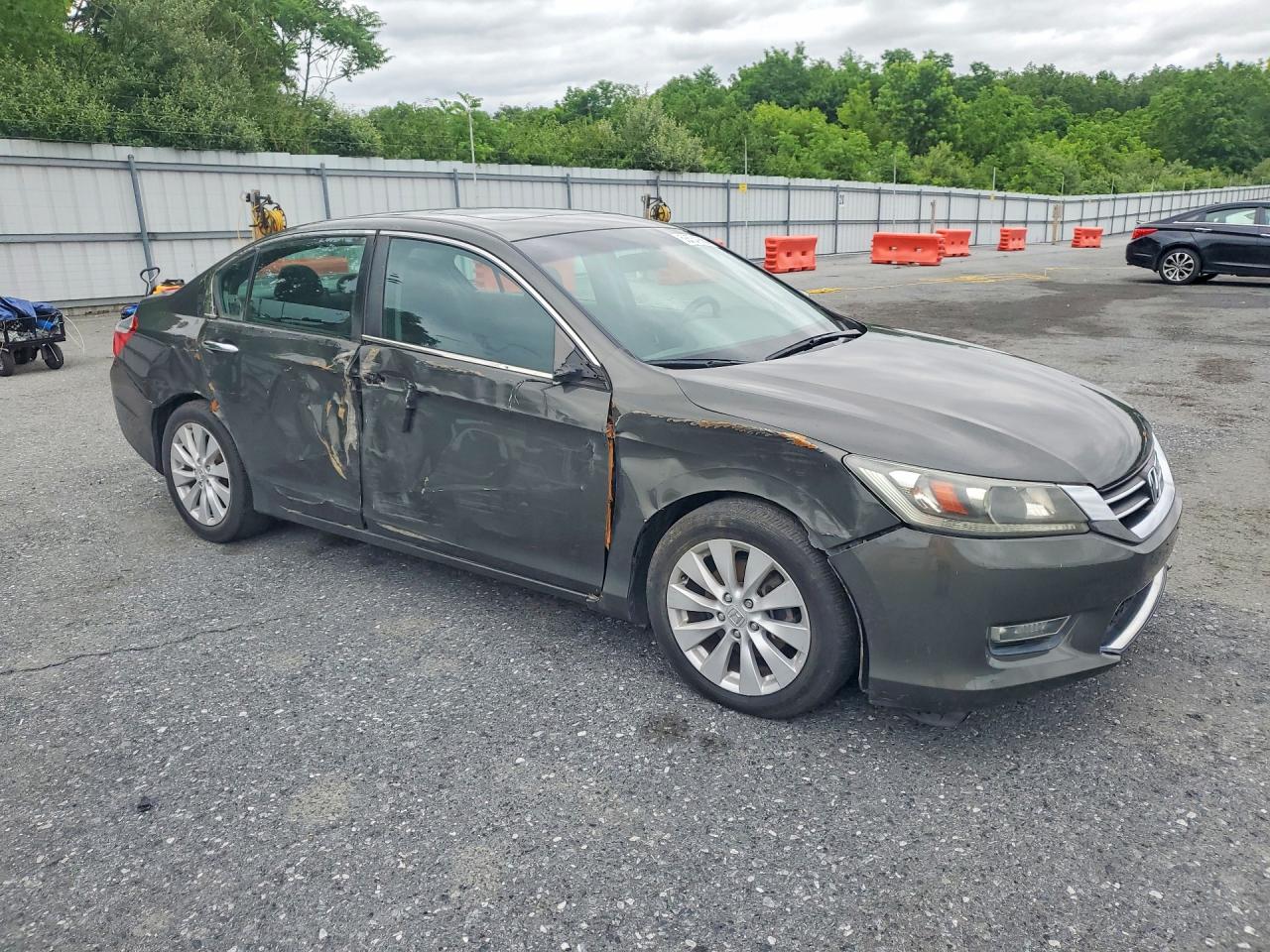 2013 Honda Accord Ex Gray vin: 1HGCR2F73DA157803