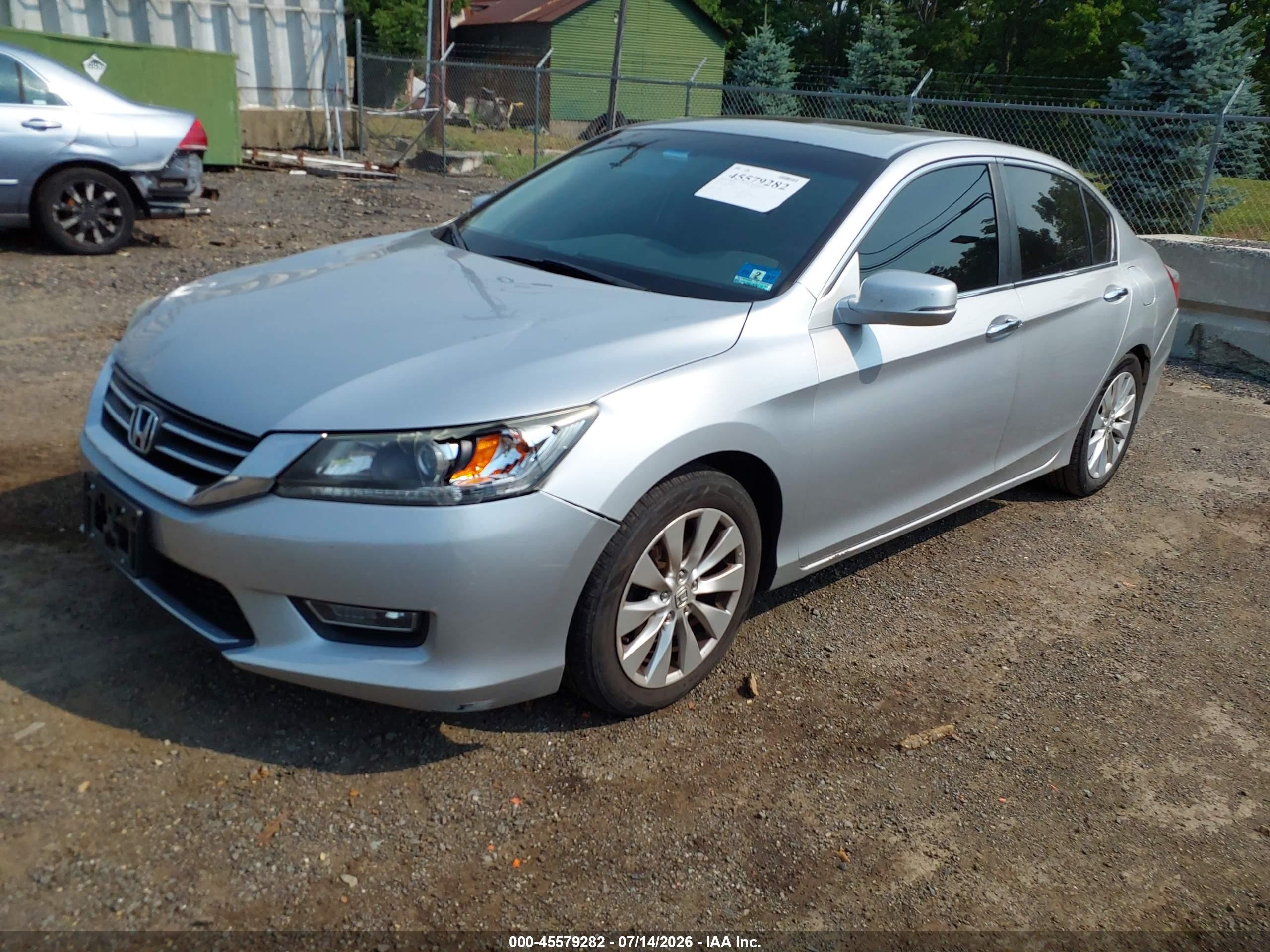 2013 Honda Accord Ex Silver vin: 1HGCR2F73DA188761