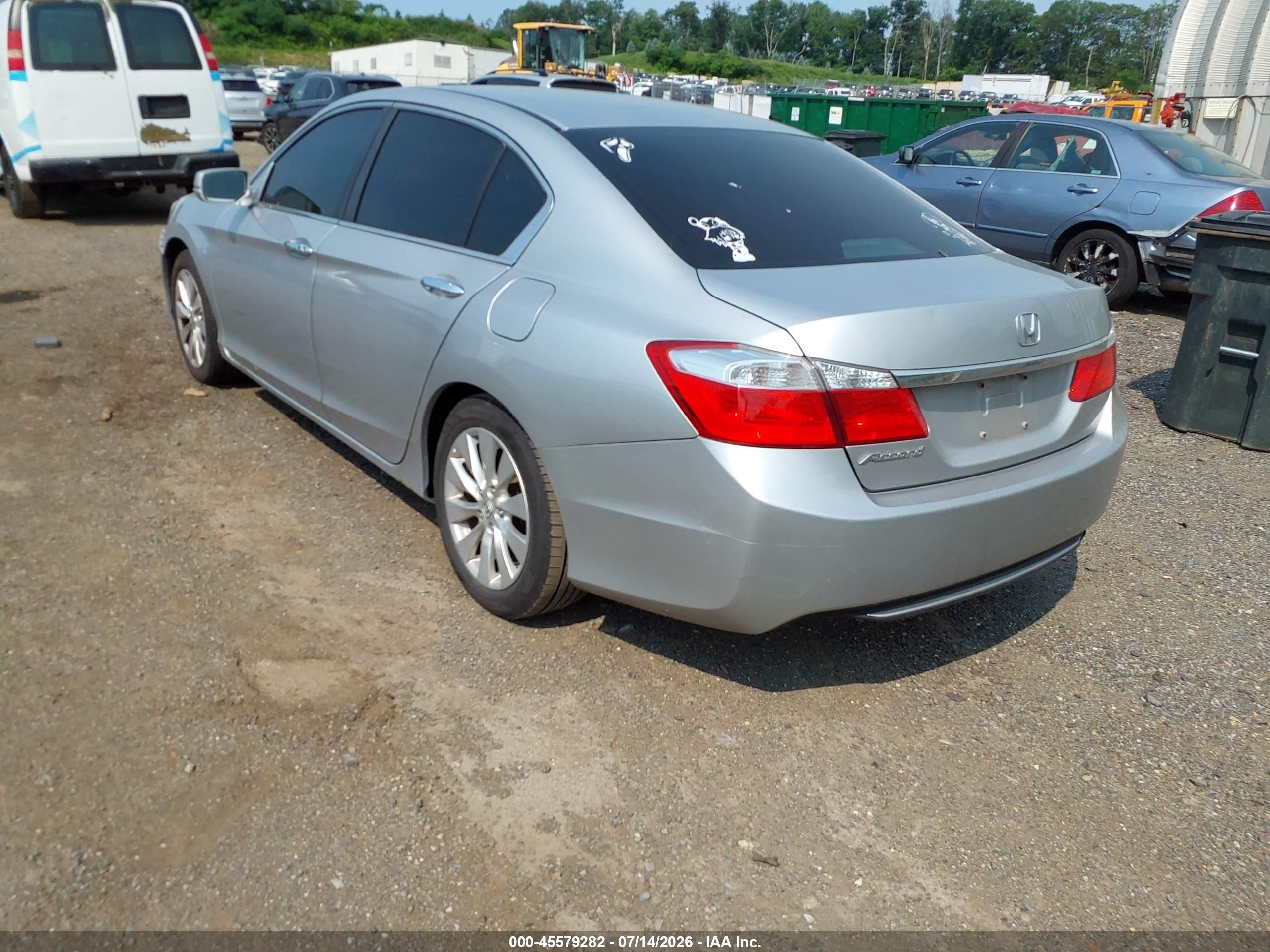 2013 Honda Accord Ex Silver vin: 1HGCR2F73DA188761