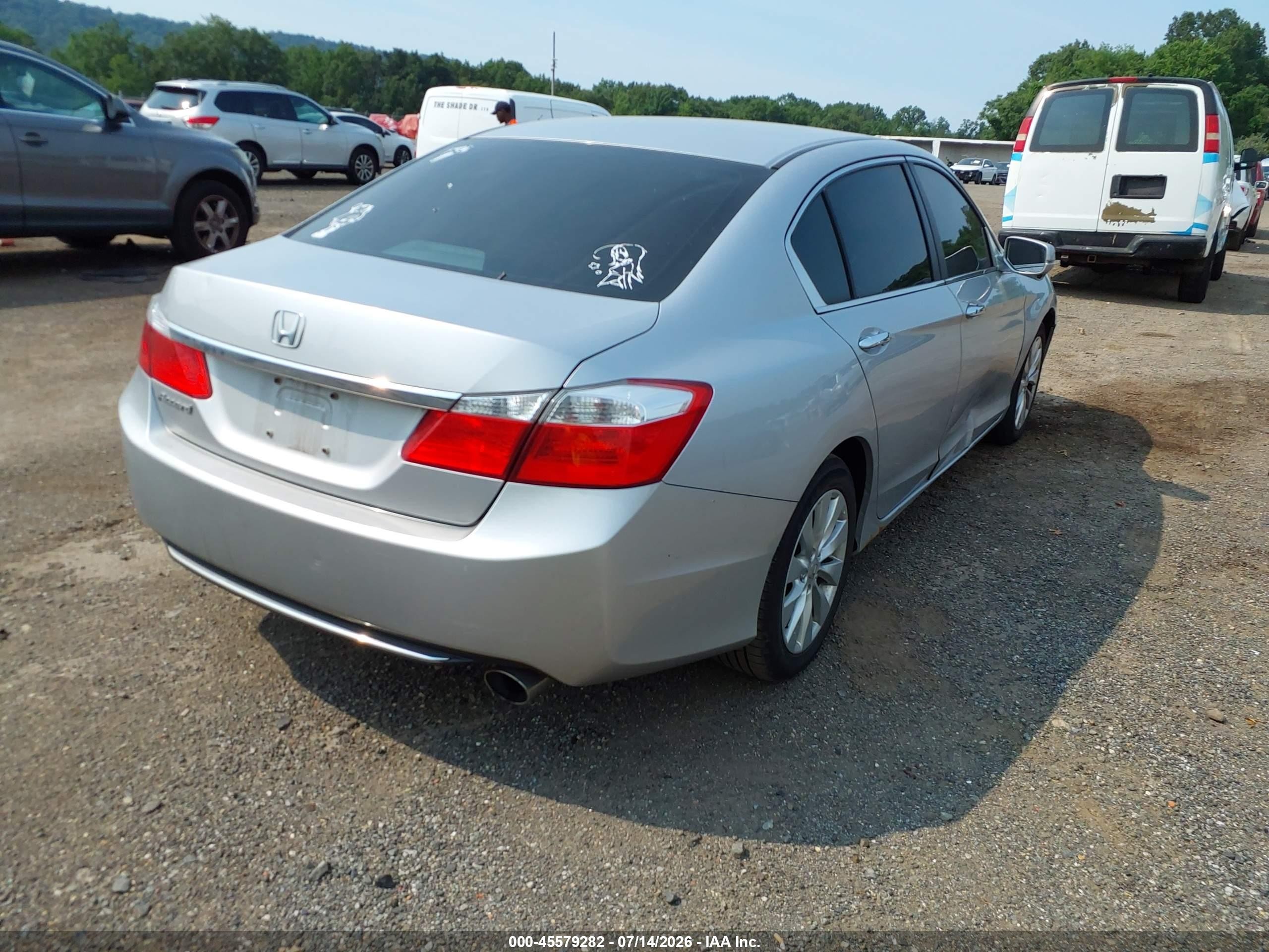 2013 Honda Accord Ex Silver vin: 1HGCR2F73DA188761