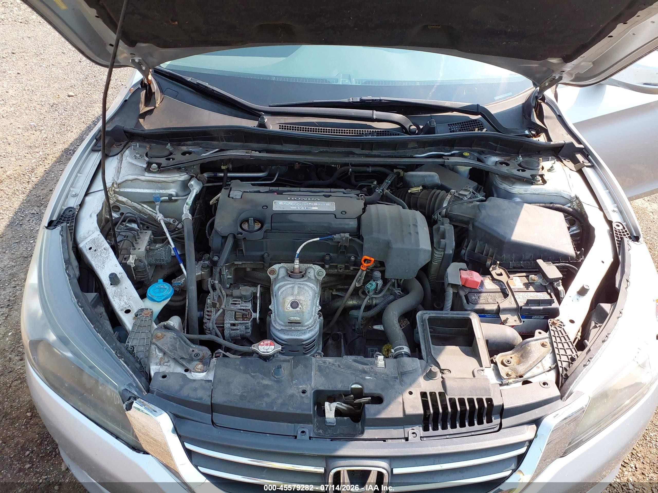 2013 Honda Accord Ex Silver vin: 1HGCR2F73DA188761