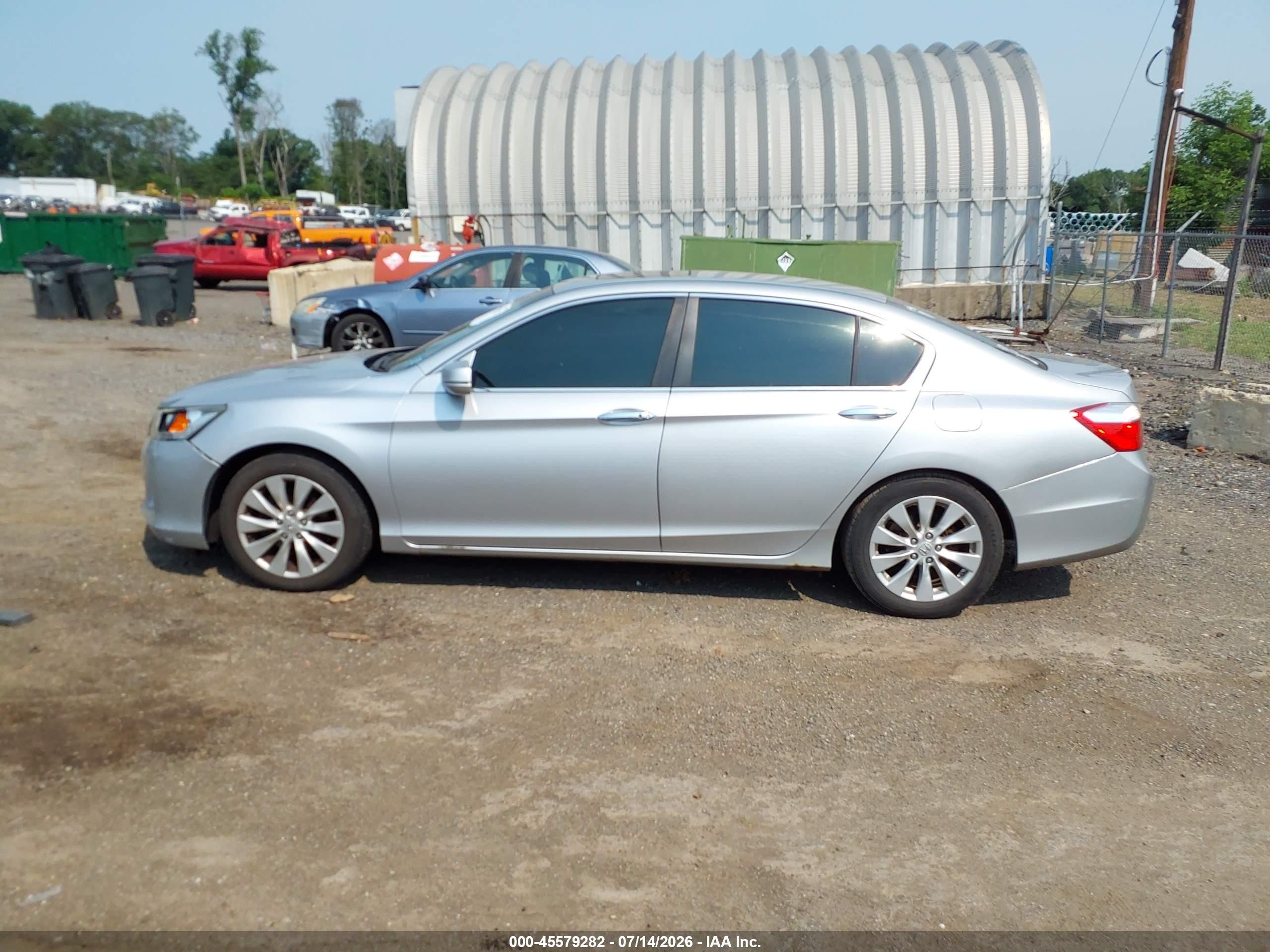 2013 Honda Accord Ex Silver vin: 1HGCR2F73DA188761