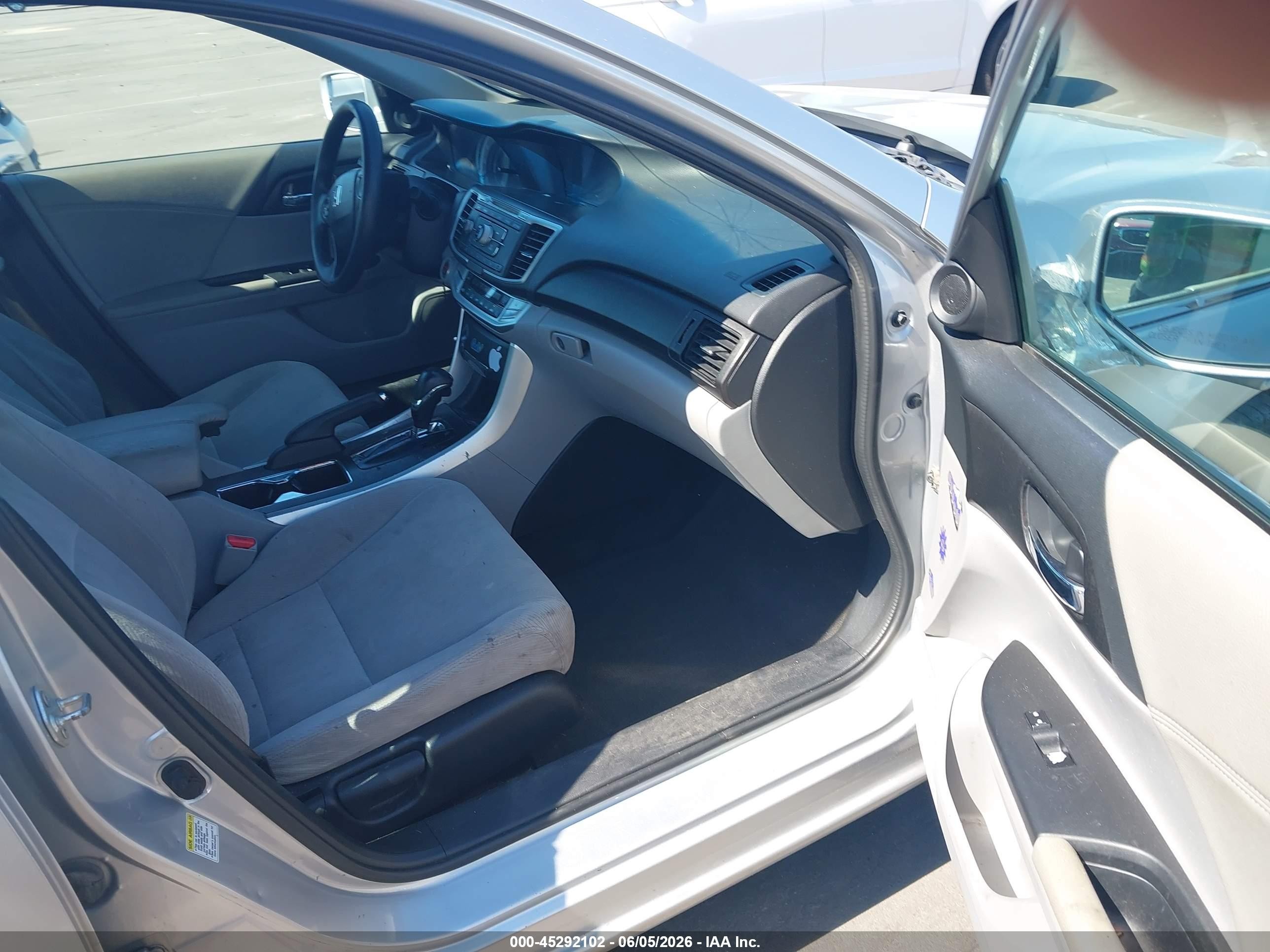 2013 Honda Accord Ex Gray vin: 1HGCR2F73DA190364
