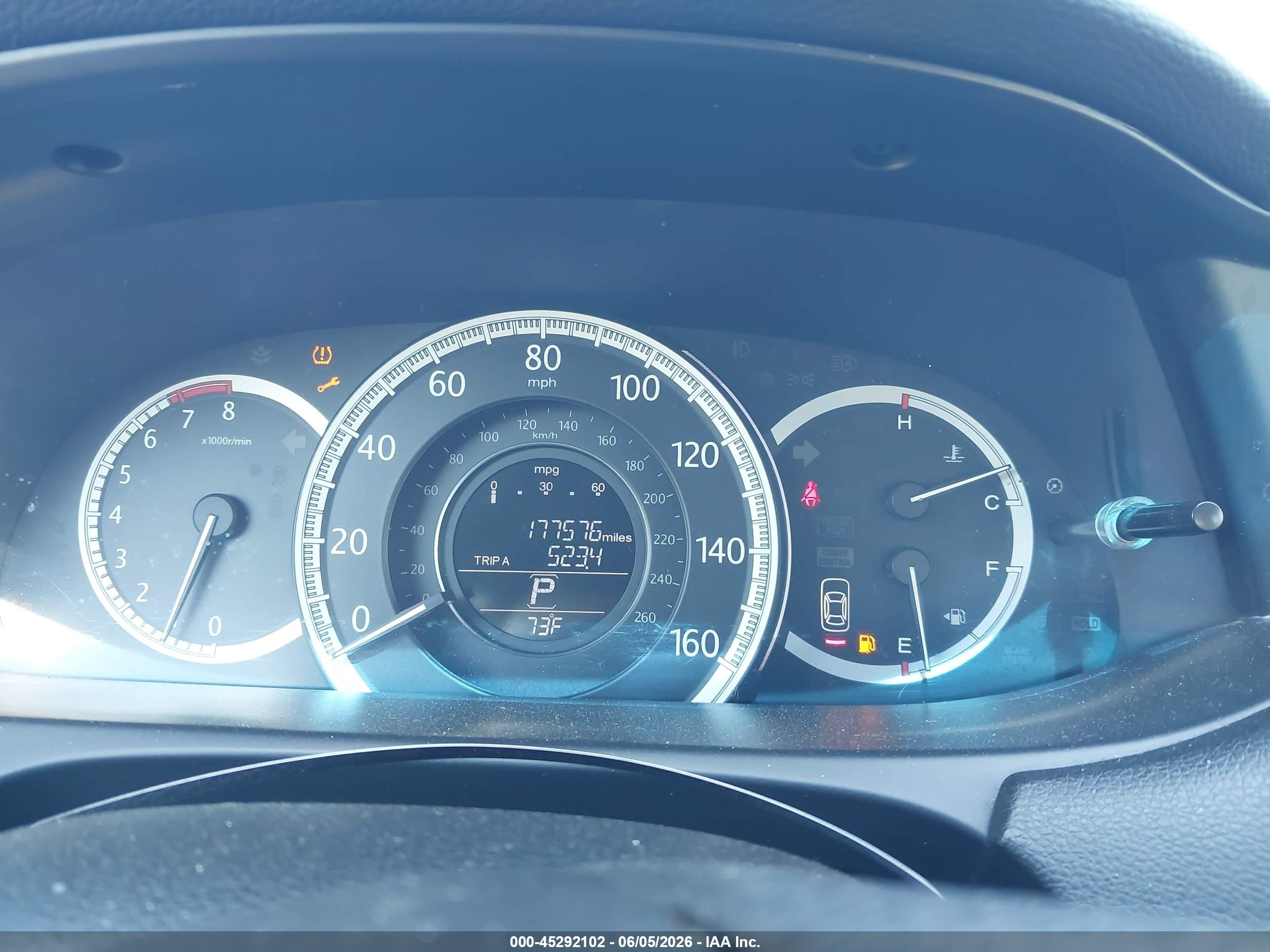 2013 Honda Accord Ex Gray vin: 1HGCR2F73DA190364