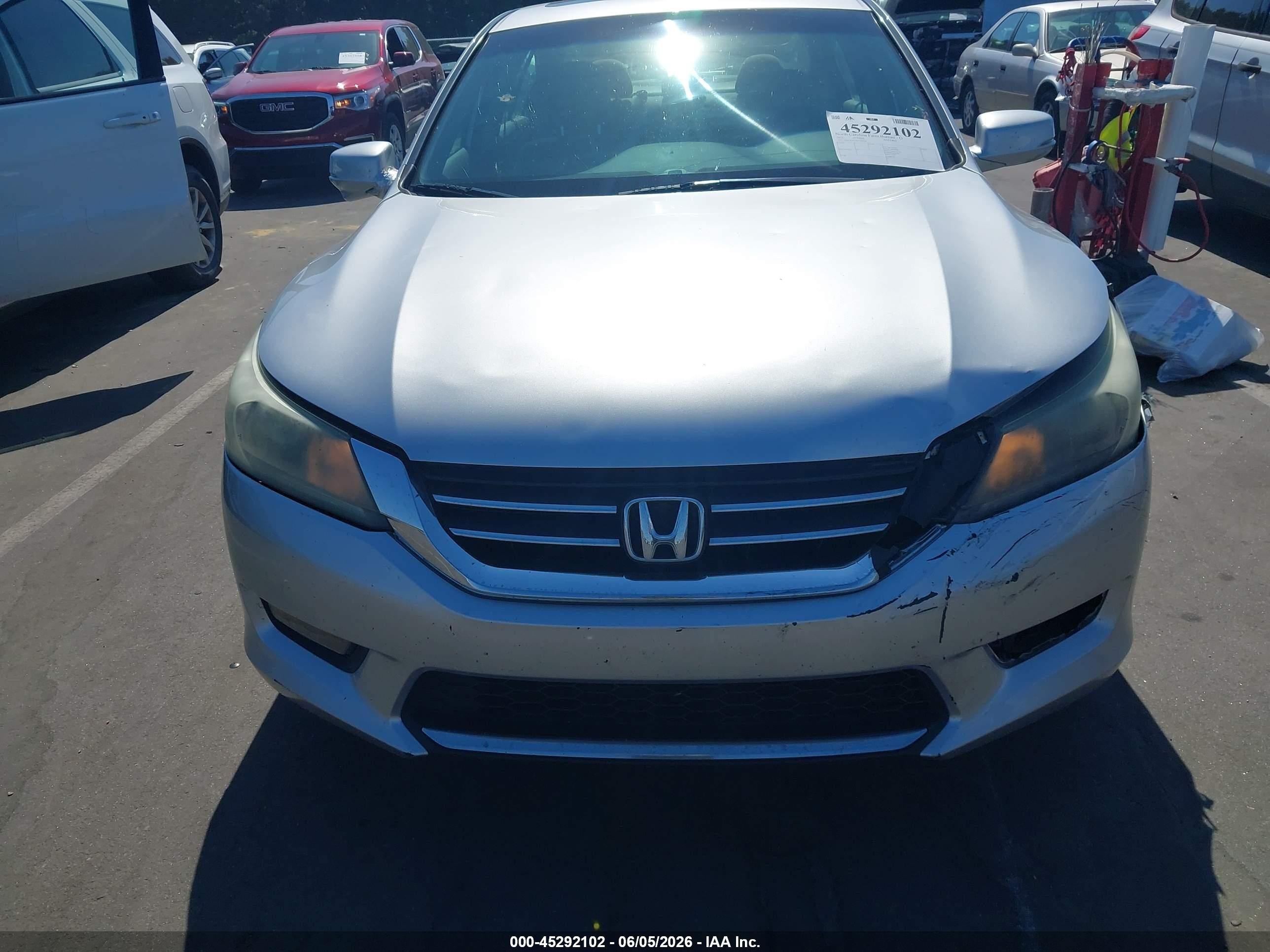 2013 Honda Accord Ex Gray vin: 1HGCR2F73DA190364