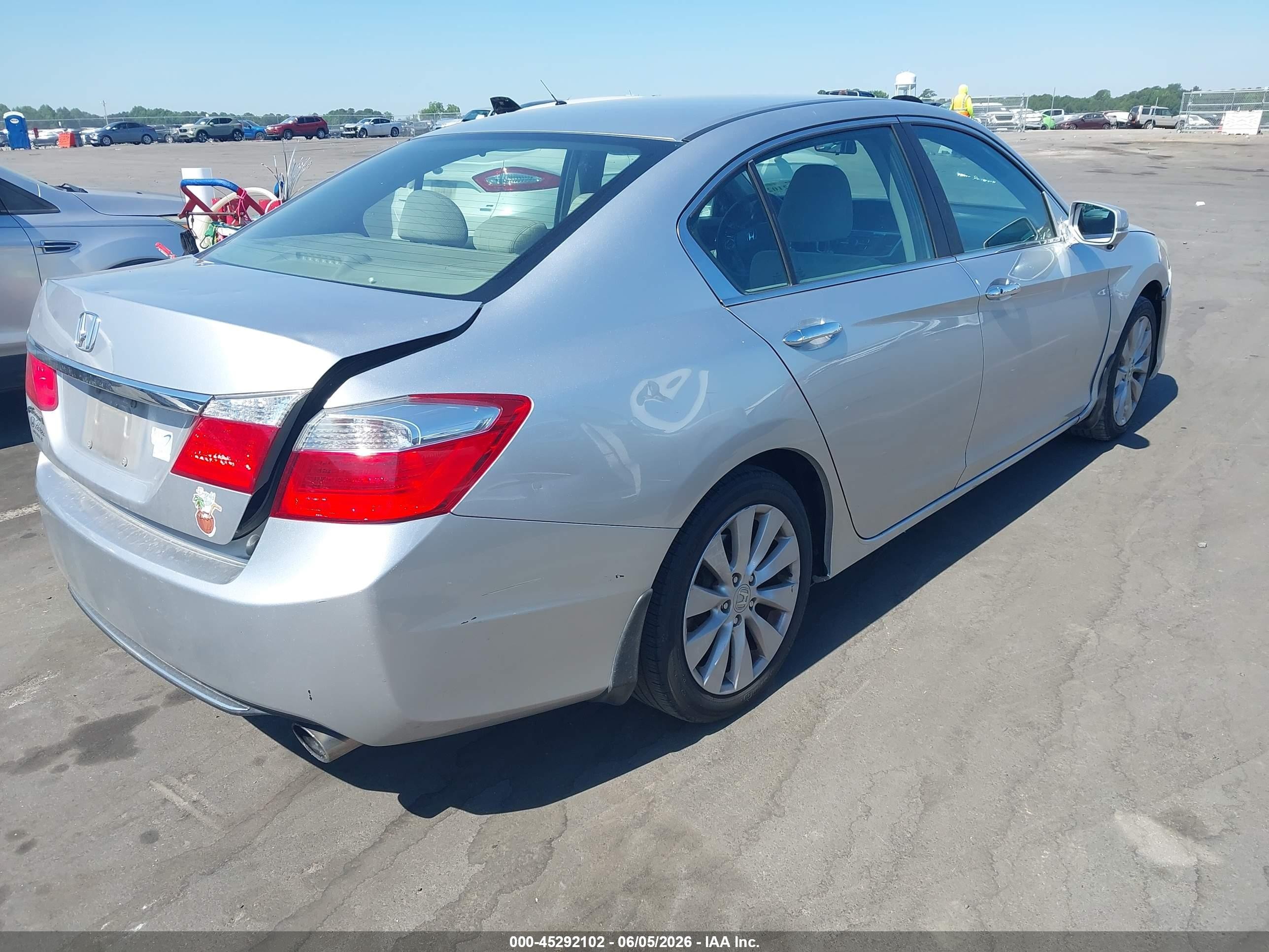 2013 Honda Accord Ex Gray vin: 1HGCR2F73DA190364