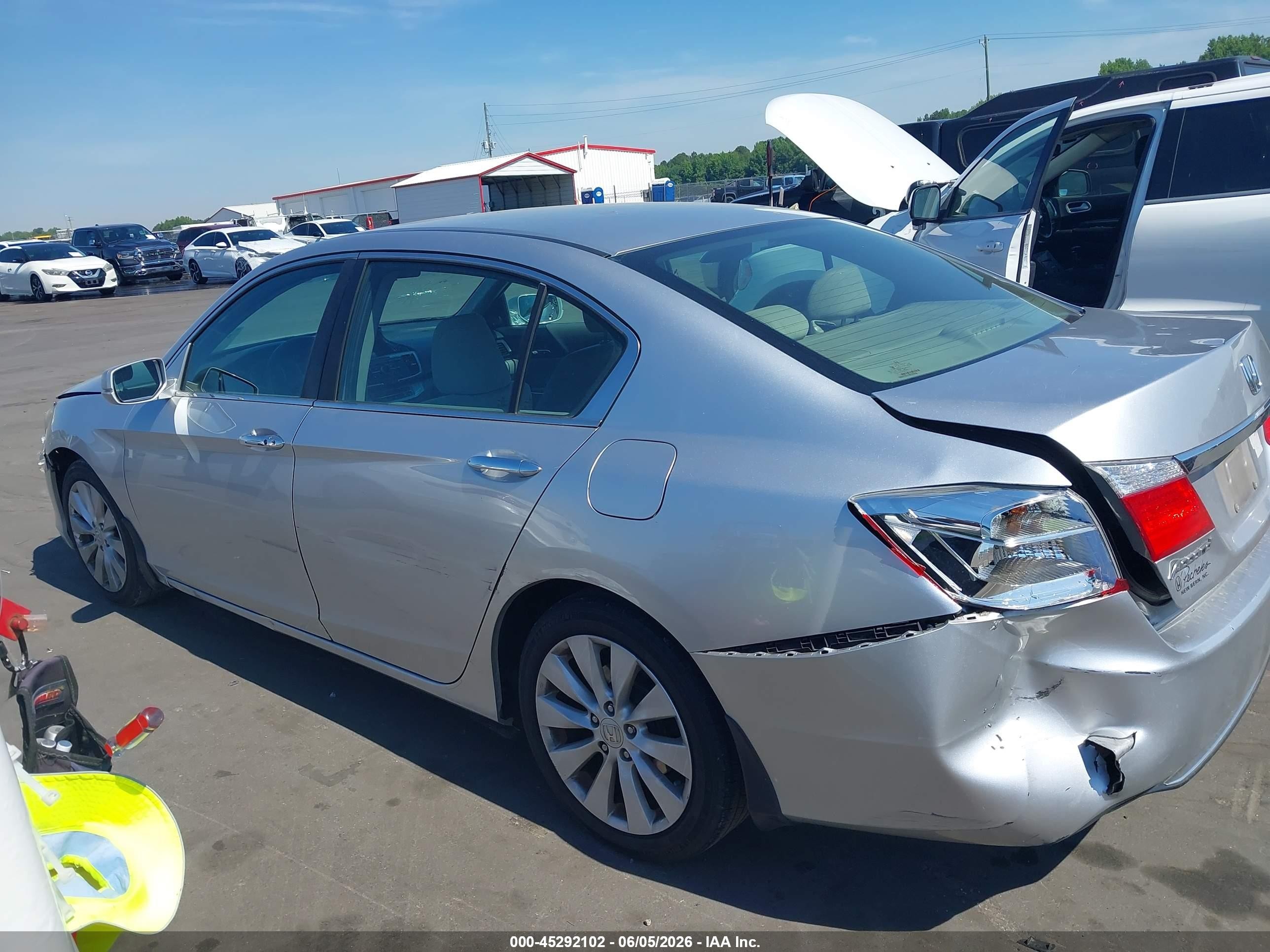 2013 Honda Accord Ex Gray vin: 1HGCR2F73DA190364