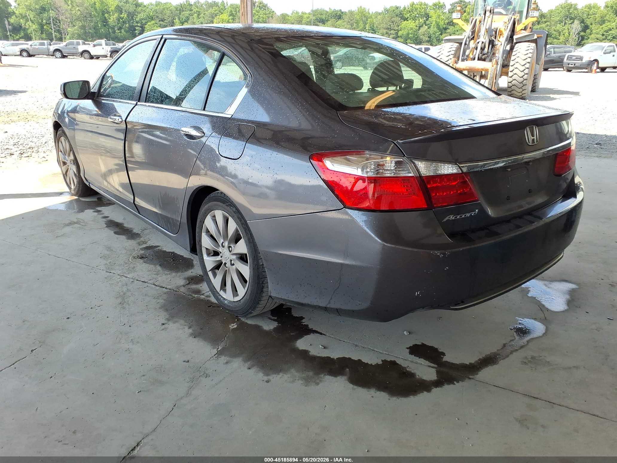 2013 Honda Accord Ex Gray vin: 1HGCR2F73DA231530