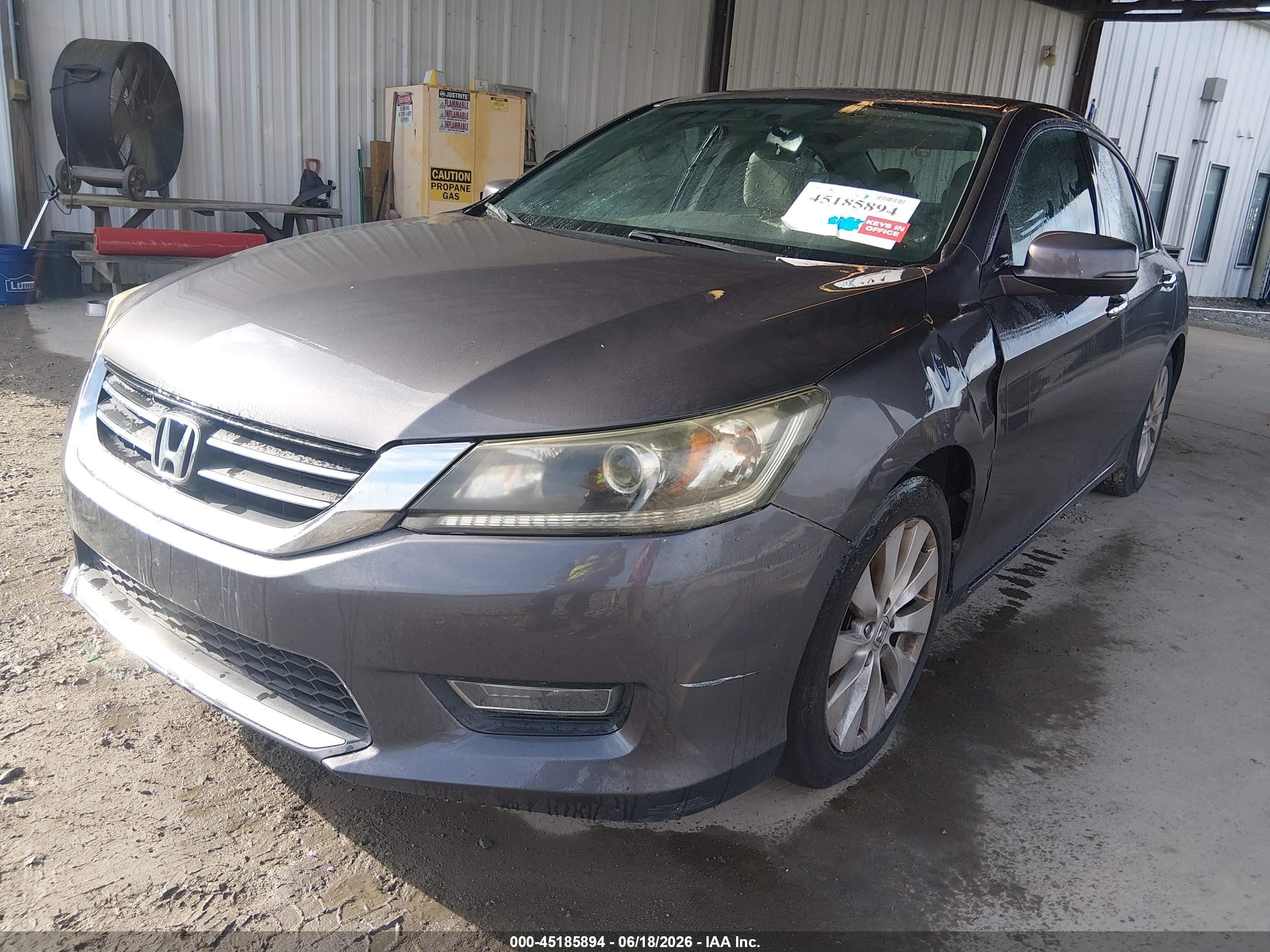 2013 Honda Accord Ex Gray vin: 1HGCR2F73DA231530