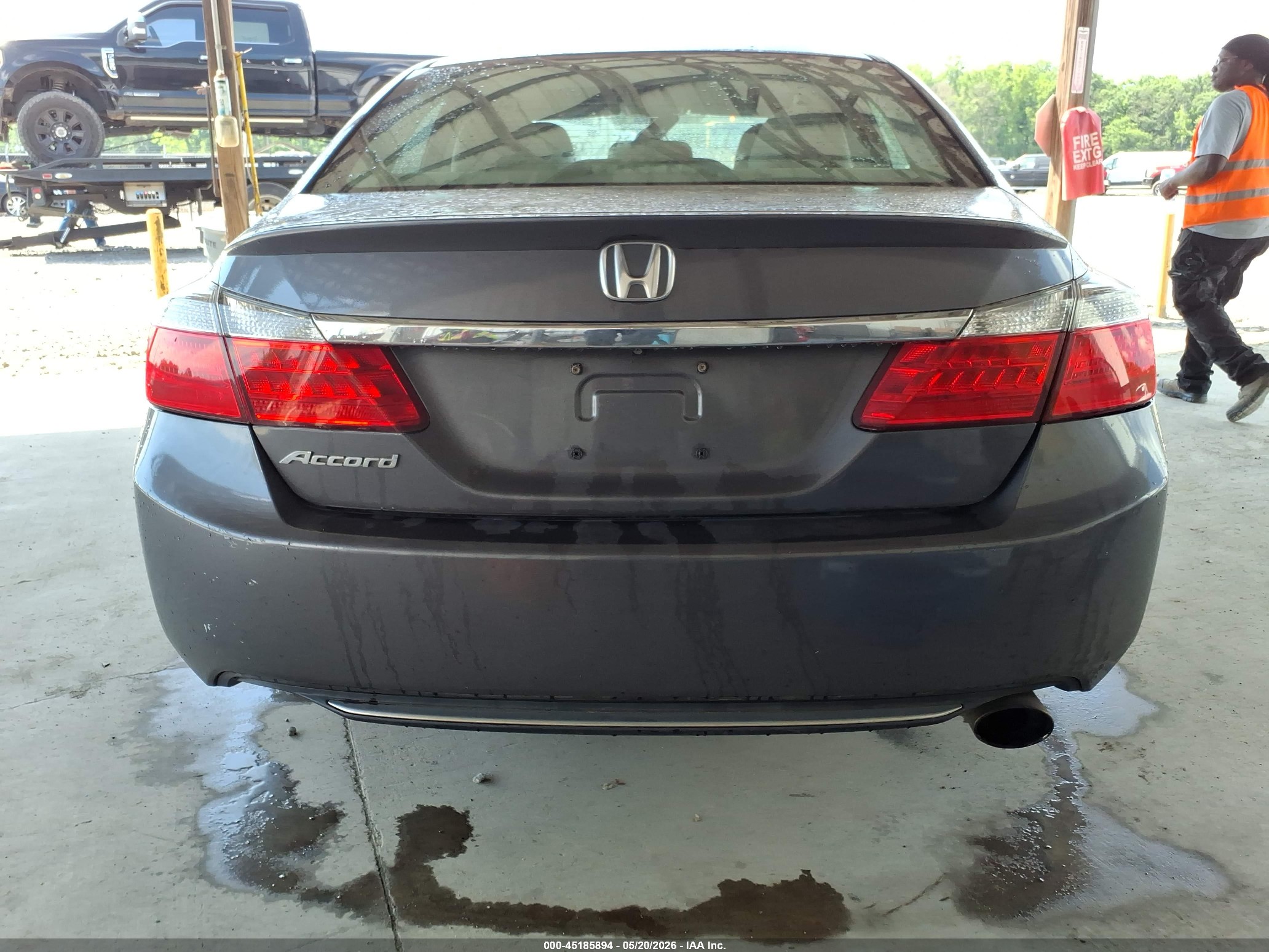 2013 Honda Accord Ex Gray vin: 1HGCR2F73DA231530