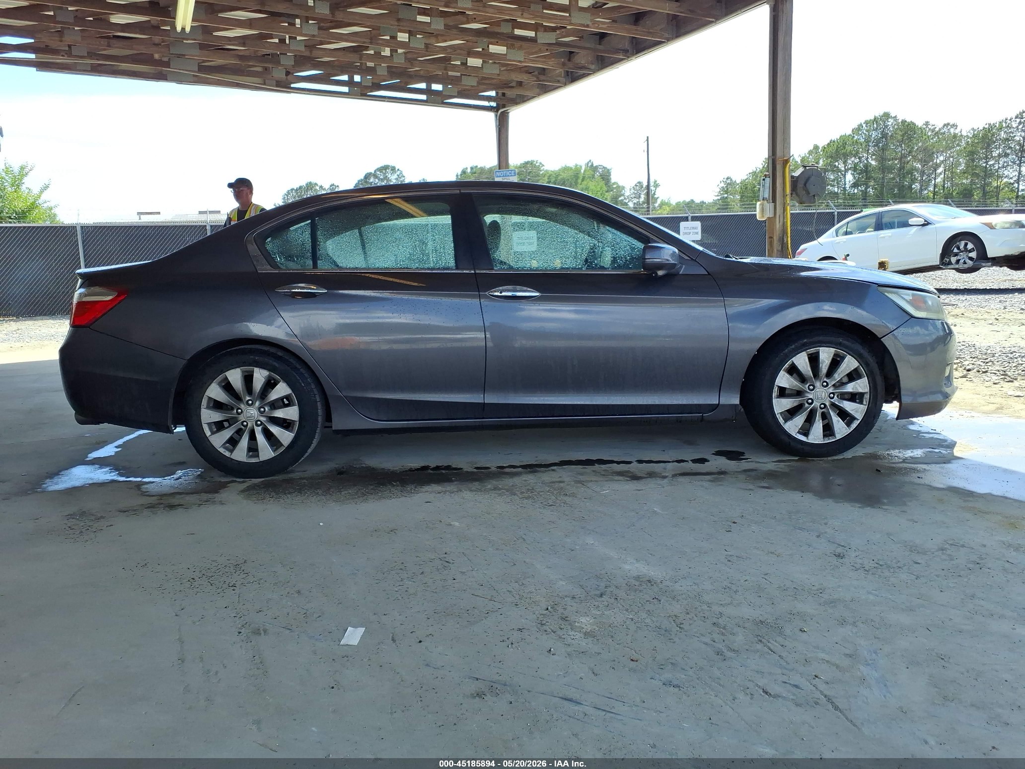 2013 Honda Accord Ex Gray vin: 1HGCR2F73DA231530