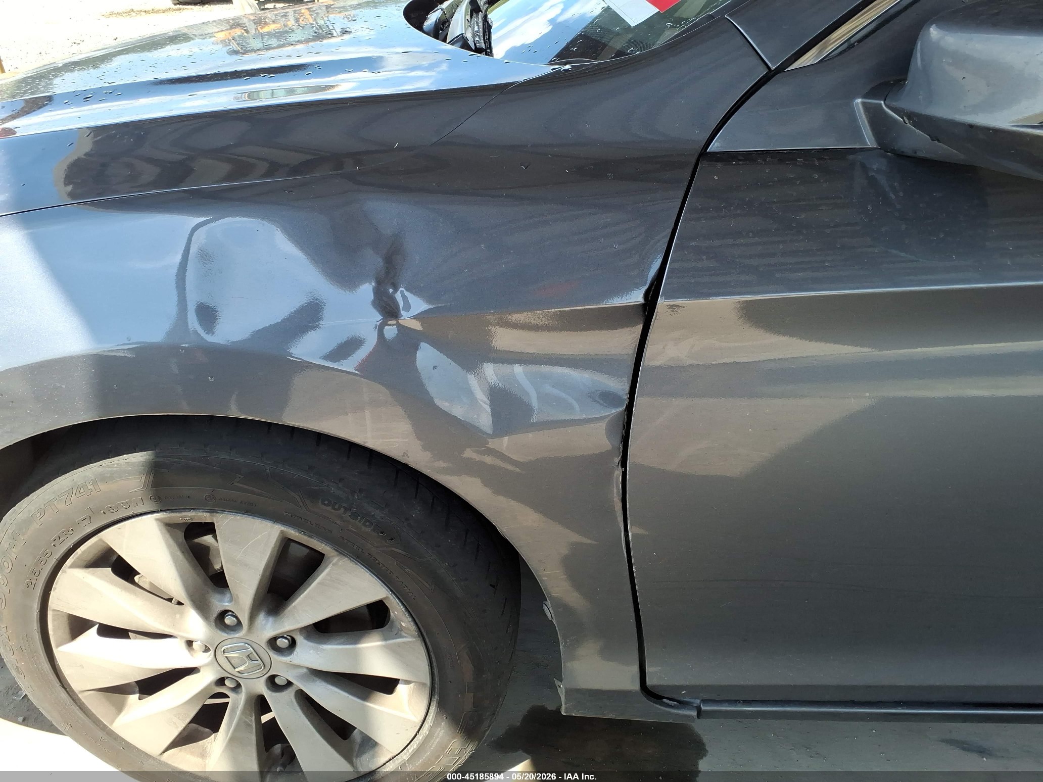 2013 Honda Accord Ex Gray vin: 1HGCR2F73DA231530