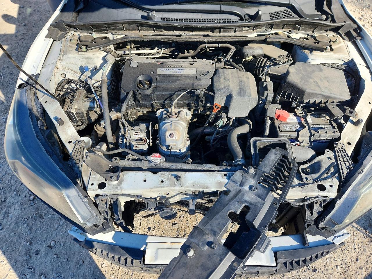 2013 Honda Accord Ex White vin: 1HGCR2F73DA260820