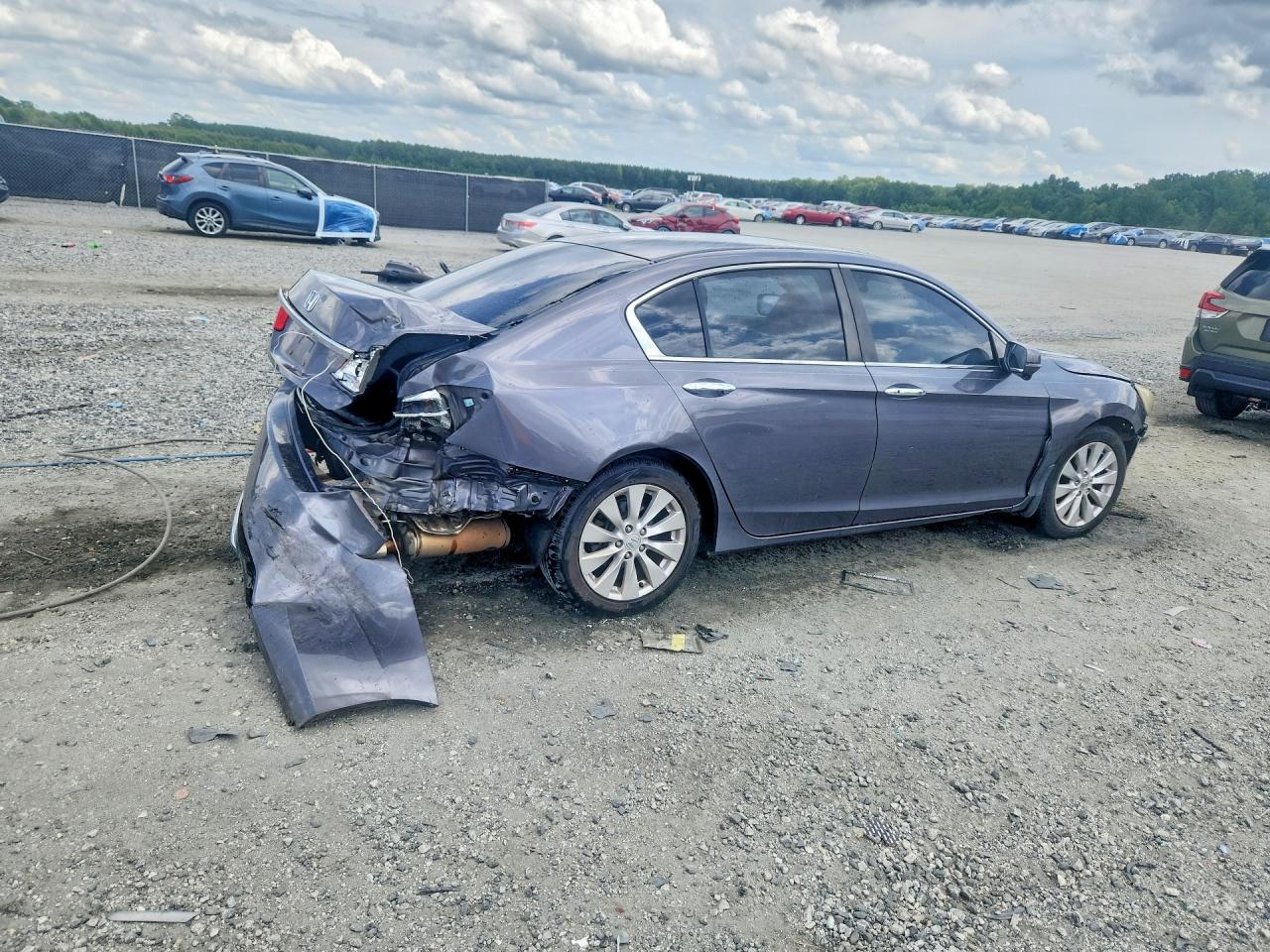 2014 Honda Accord Ex Gray vin: 1HGCR2F73EA009846