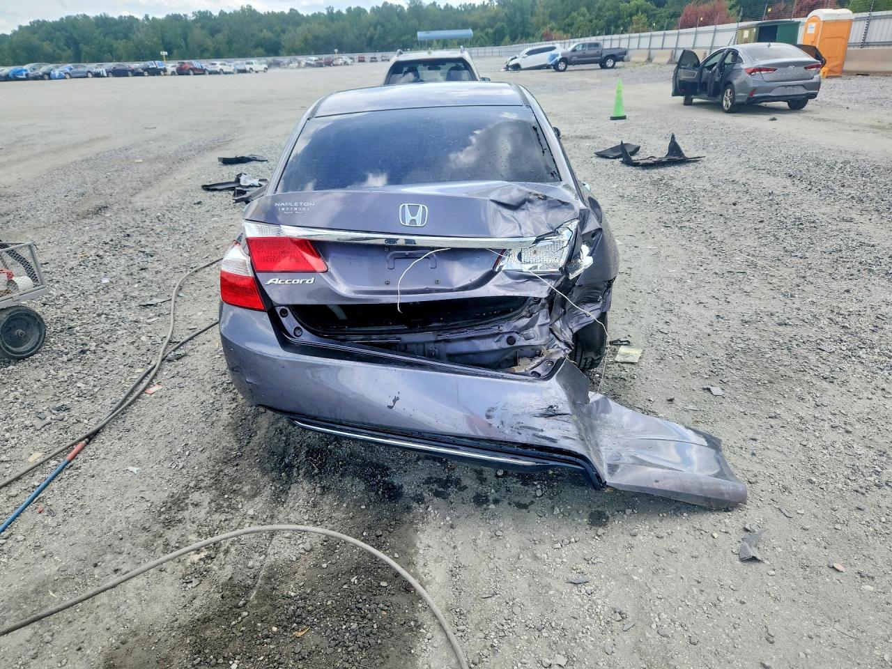 2014 Honda Accord Ex Gray vin: 1HGCR2F73EA009846
