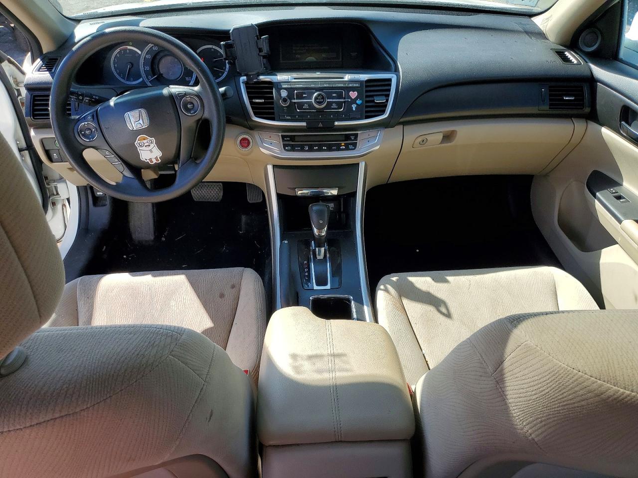 2014 Honda Accord Ex White vin: 1HGCR2F73EA025593