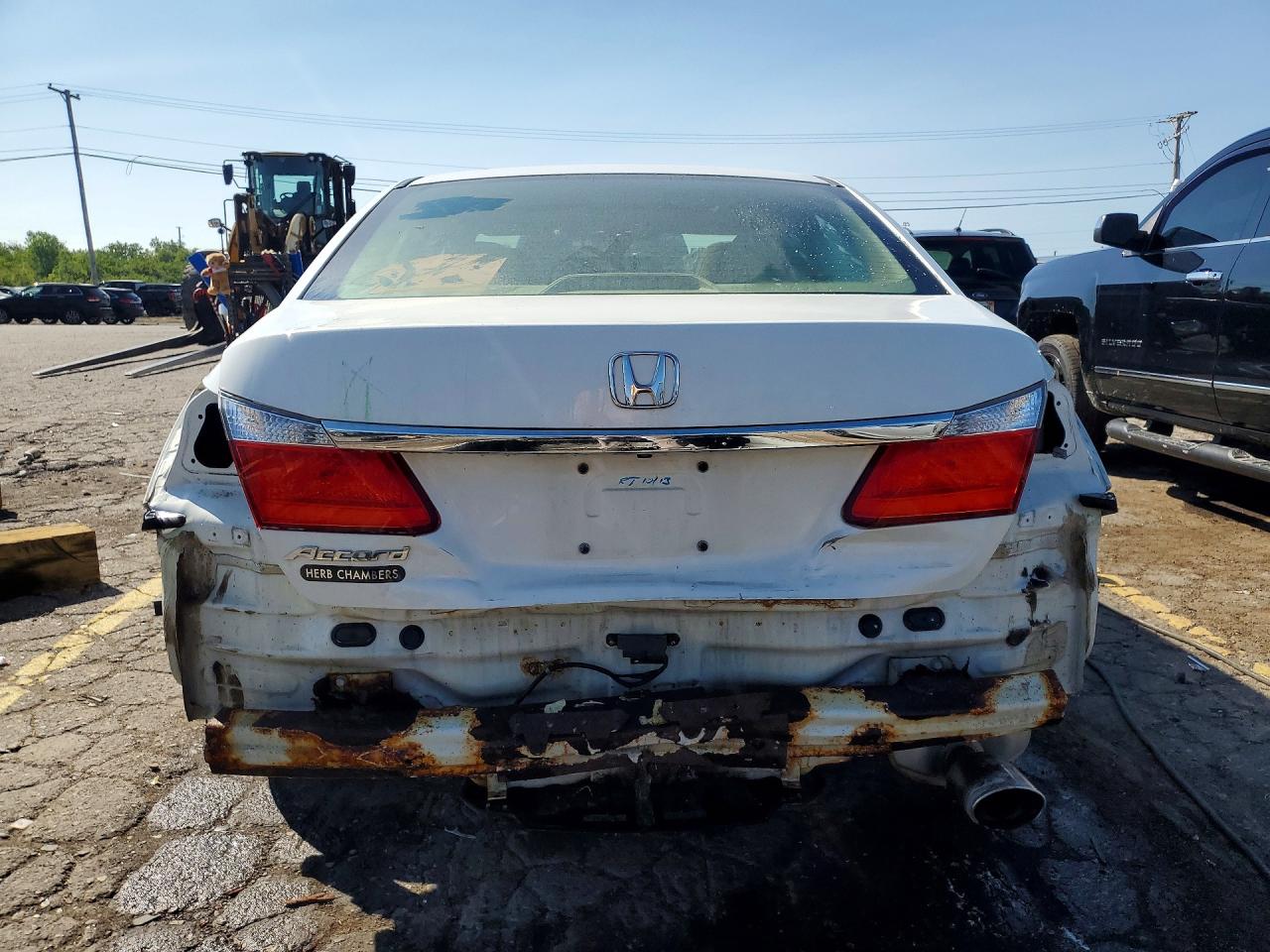 2014 Honda Accord Ex White vin: 1HGCR2F73EA025593