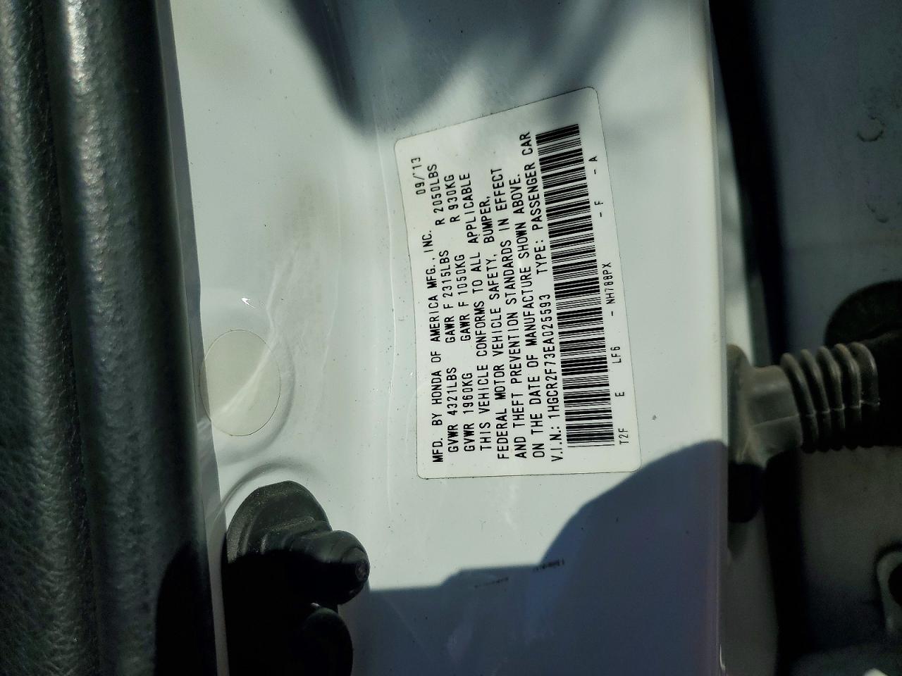 2014 Honda Accord Ex White vin: 1HGCR2F73EA025593