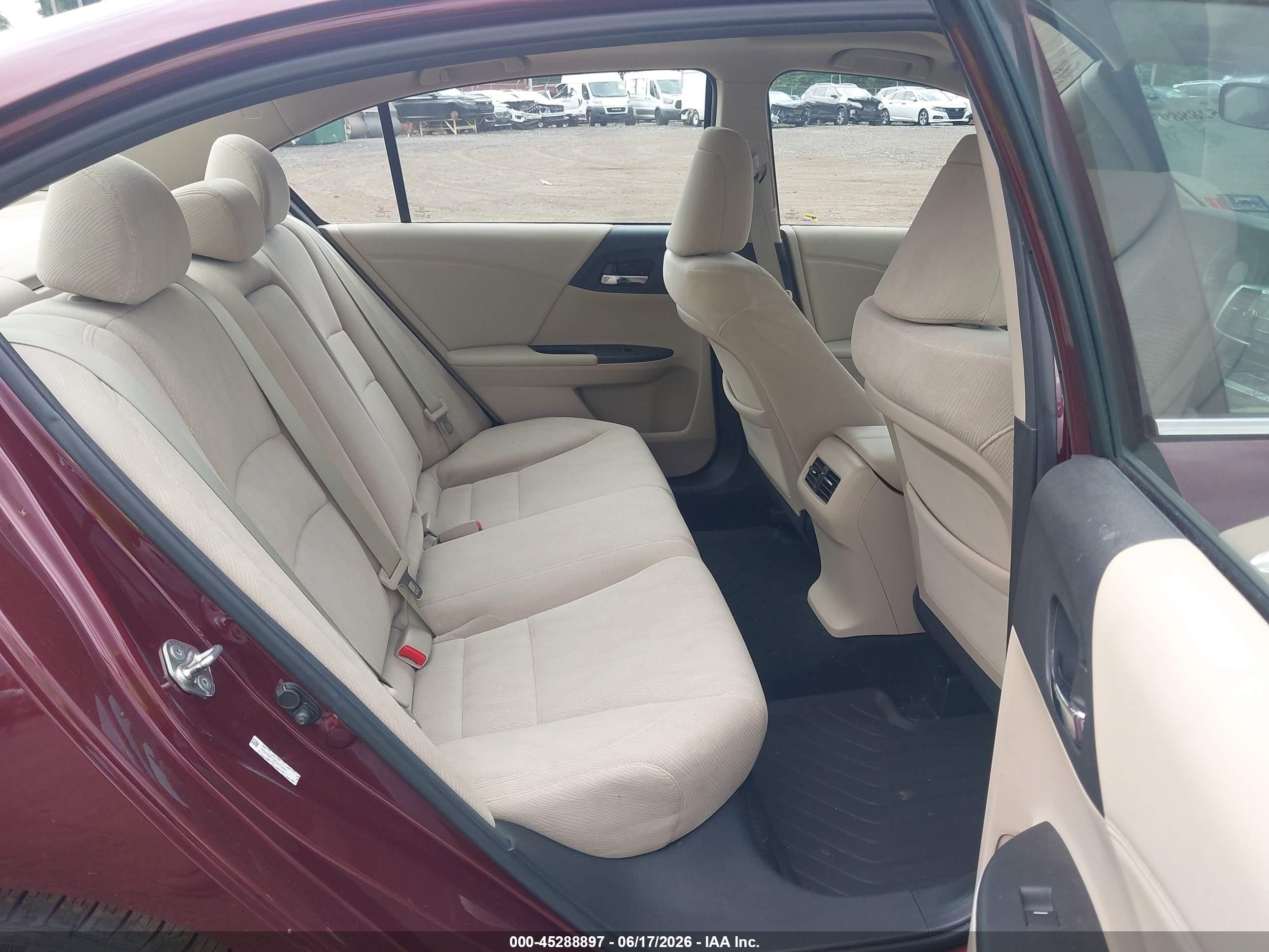 2014 Honda Accord Ex Burgundy vin: 1HGCR2F73EA073661