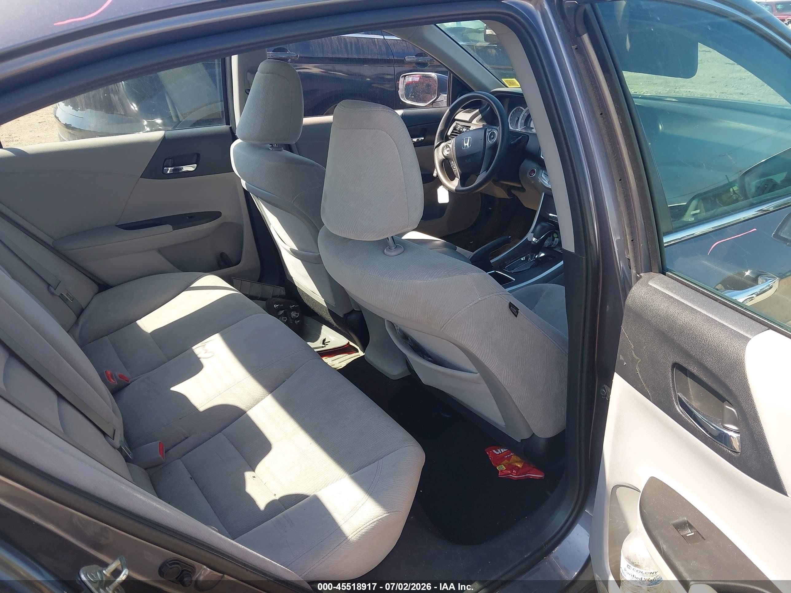 2014 Honda Accord Ex Gray vin: 1HGCR2F73EA119814