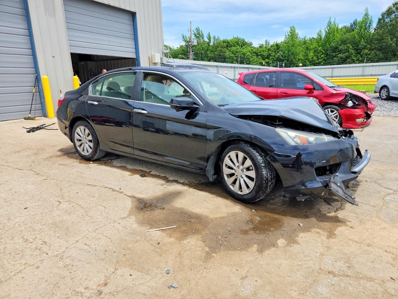 2014 Honda Accord Ex Black vin: 1HGCR2F73EA139979