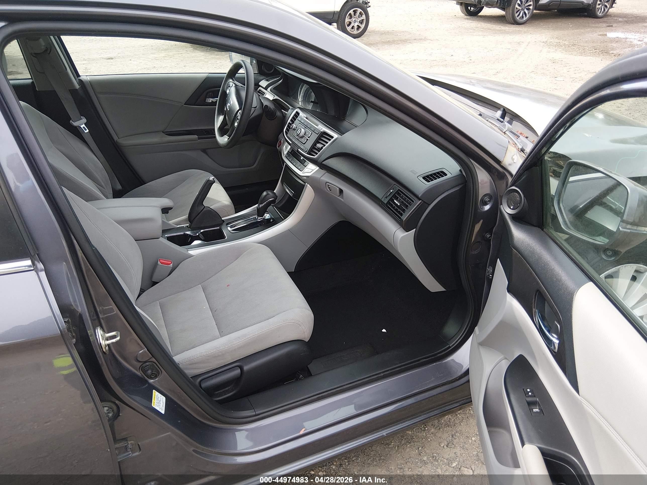 2015 Honda Accord Ex Gray vin: 1HGCR2F73FA006186