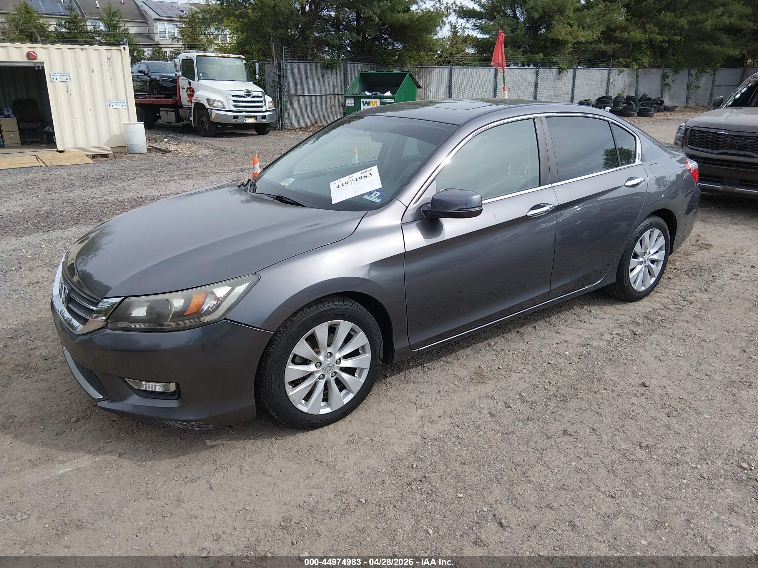 2015 Honda Accord Ex Gray vin: 1HGCR2F73FA006186
