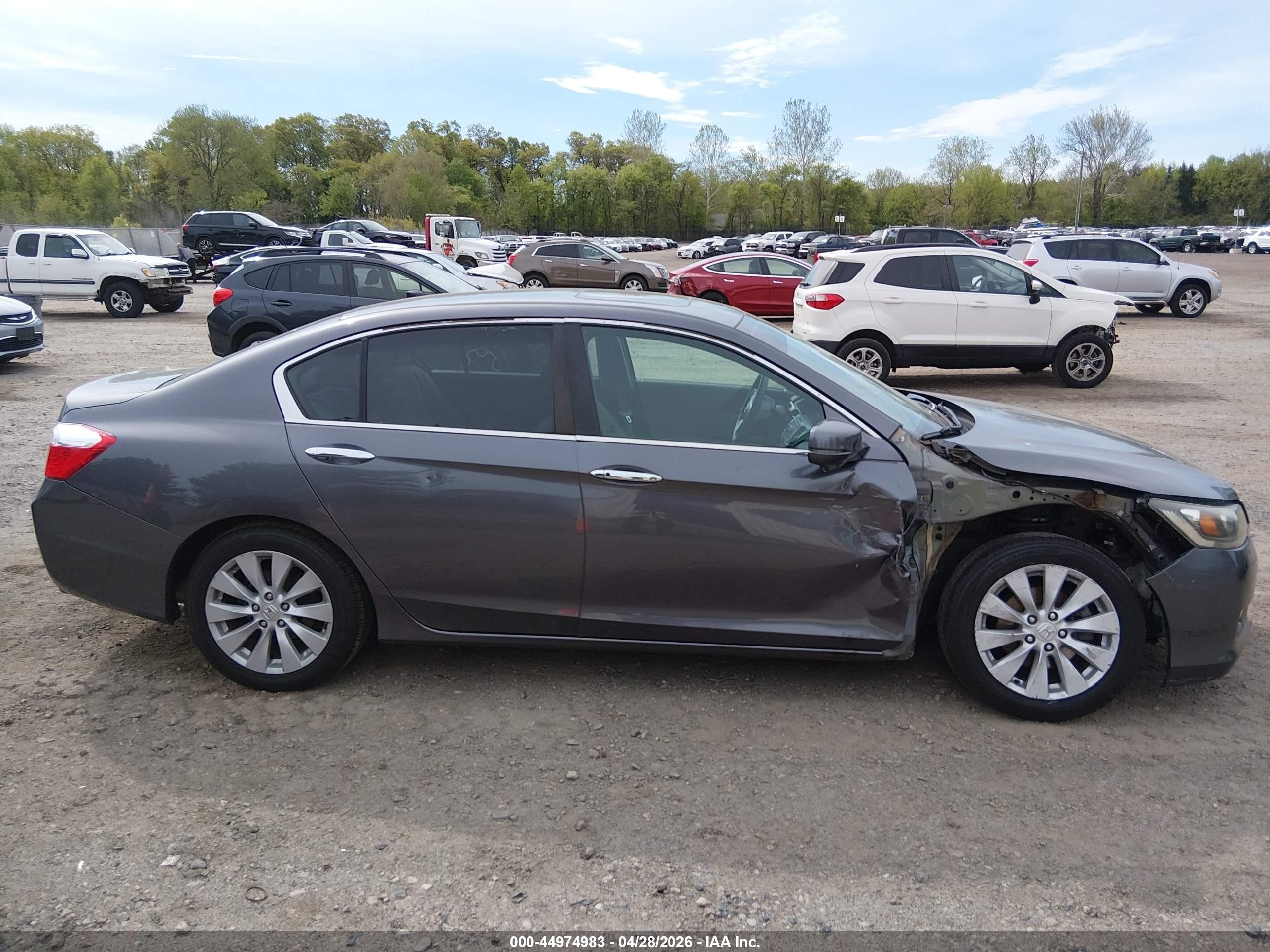 2015 Honda Accord Ex Gray vin: 1HGCR2F73FA006186