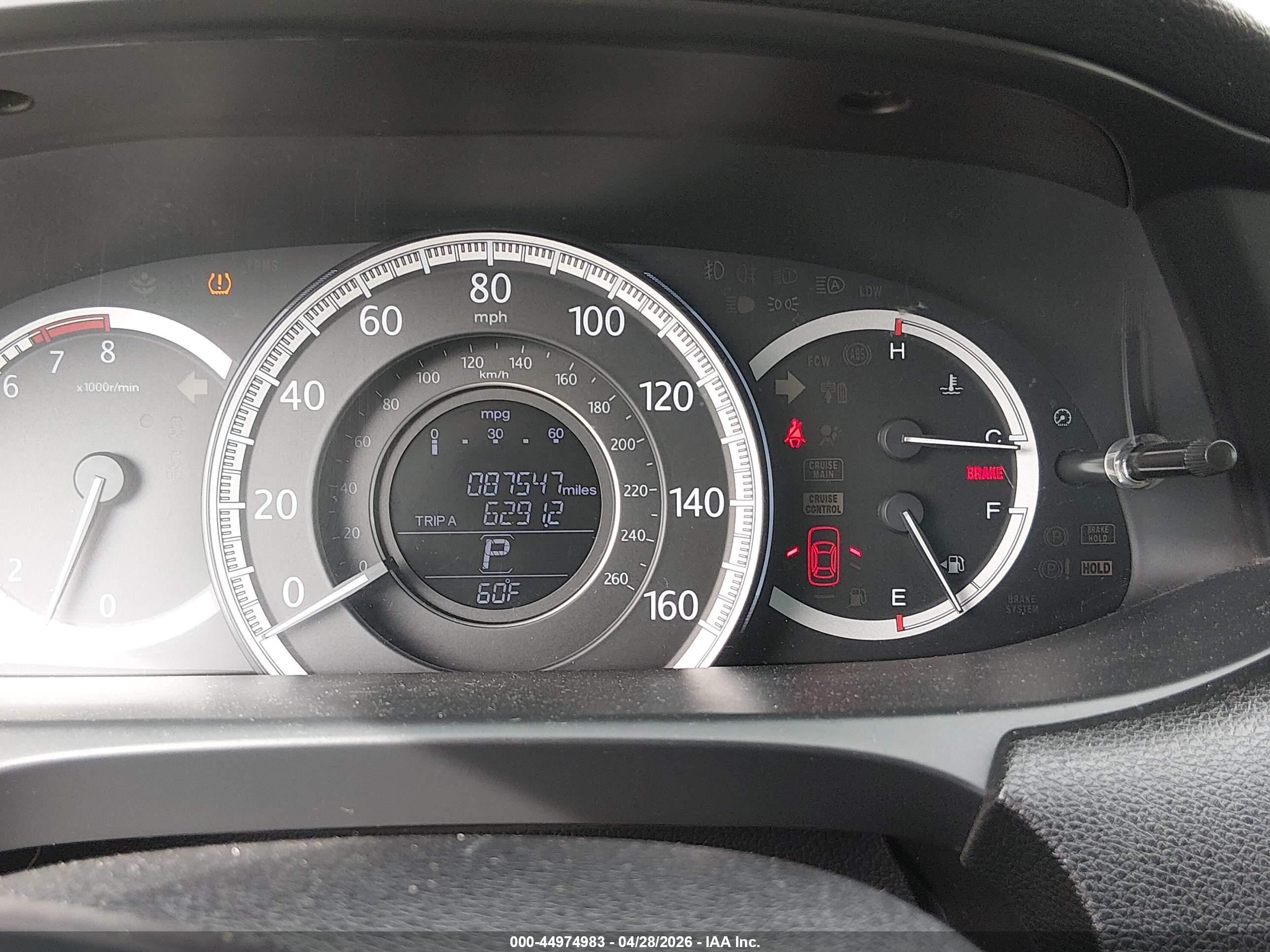 2015 Honda Accord Ex Gray vin: 1HGCR2F73FA006186