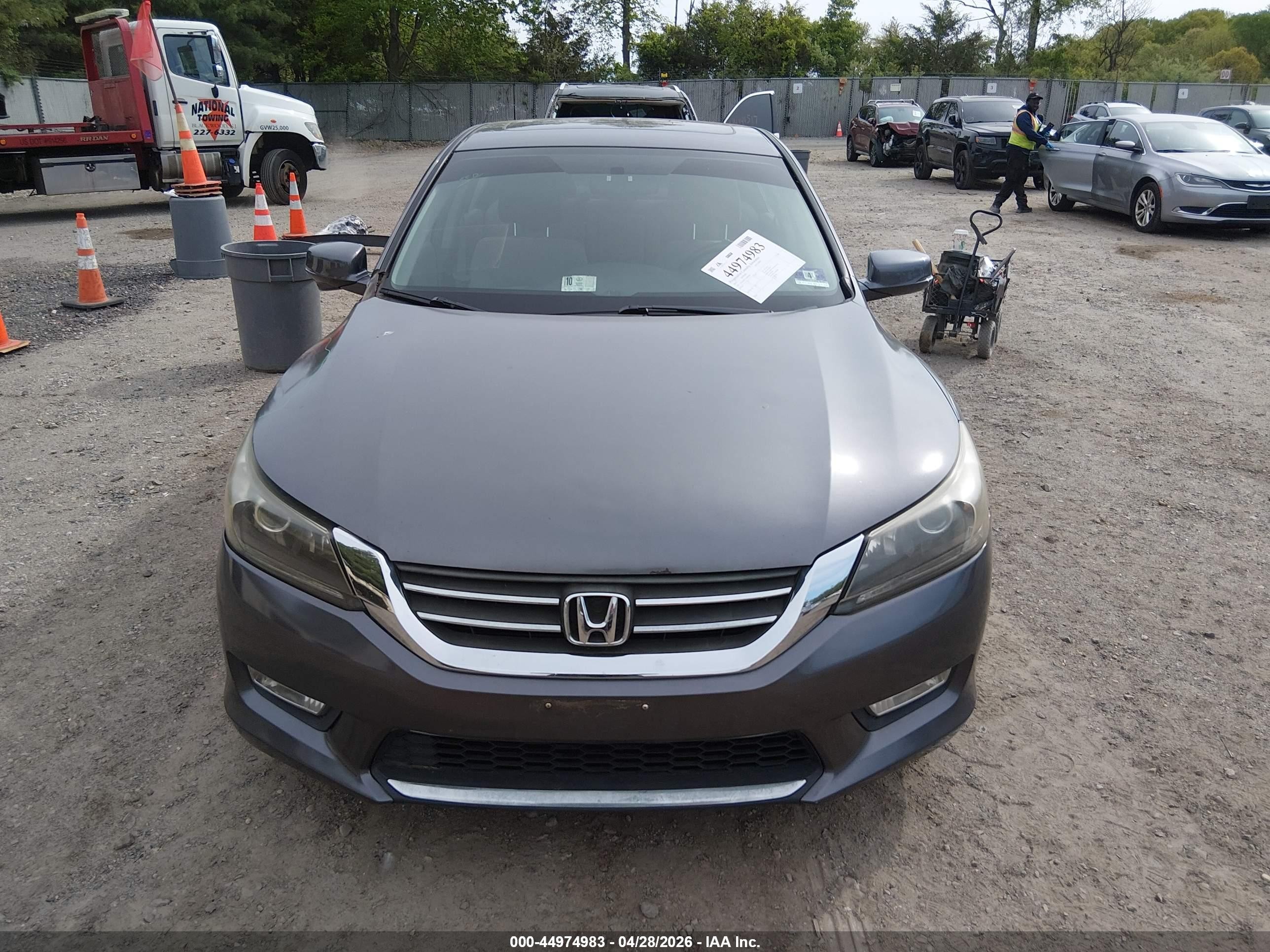 2015 Honda Accord Ex Gray vin: 1HGCR2F73FA006186