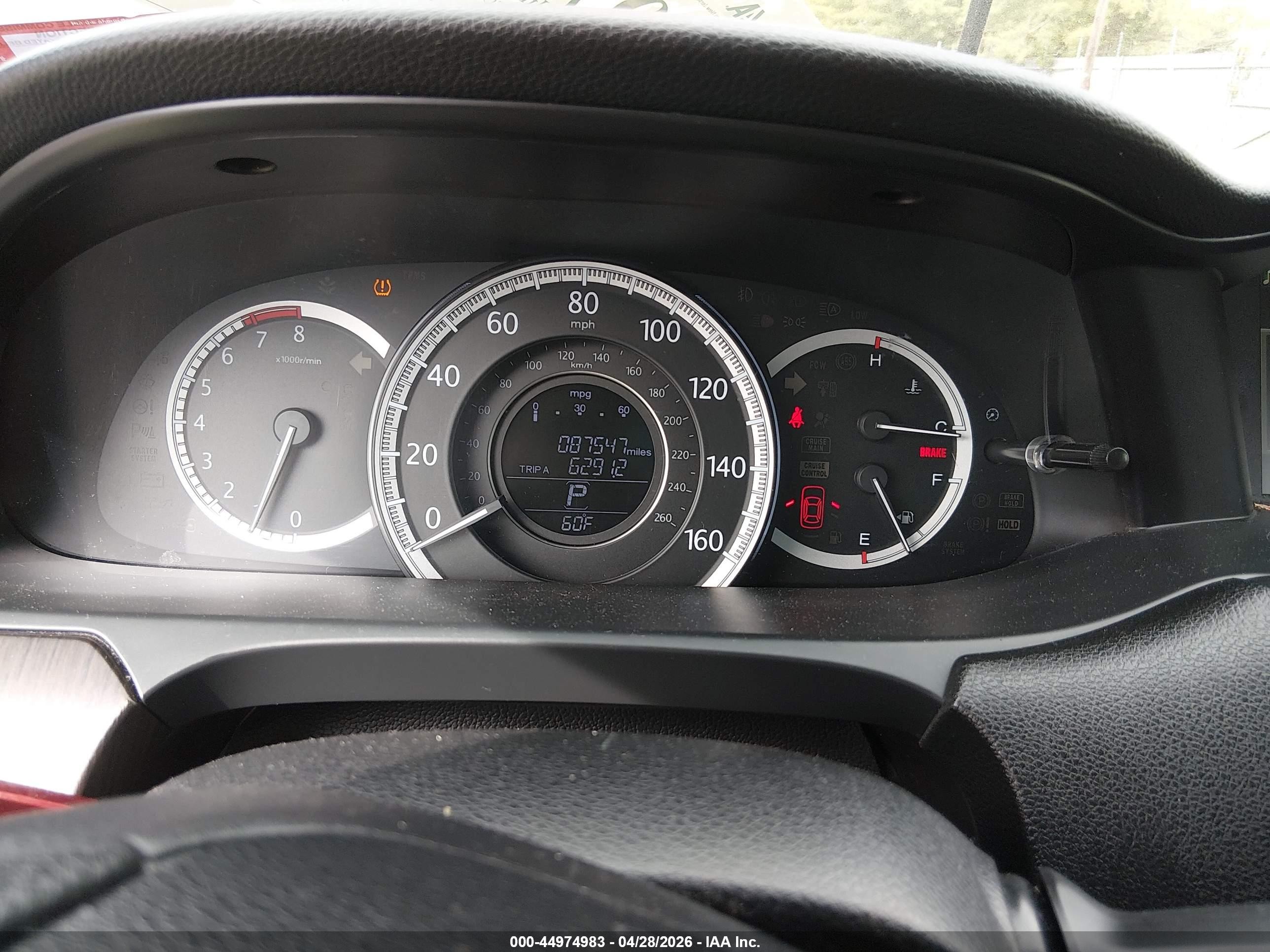 2015 Honda Accord Ex Gray vin: 1HGCR2F73FA006186