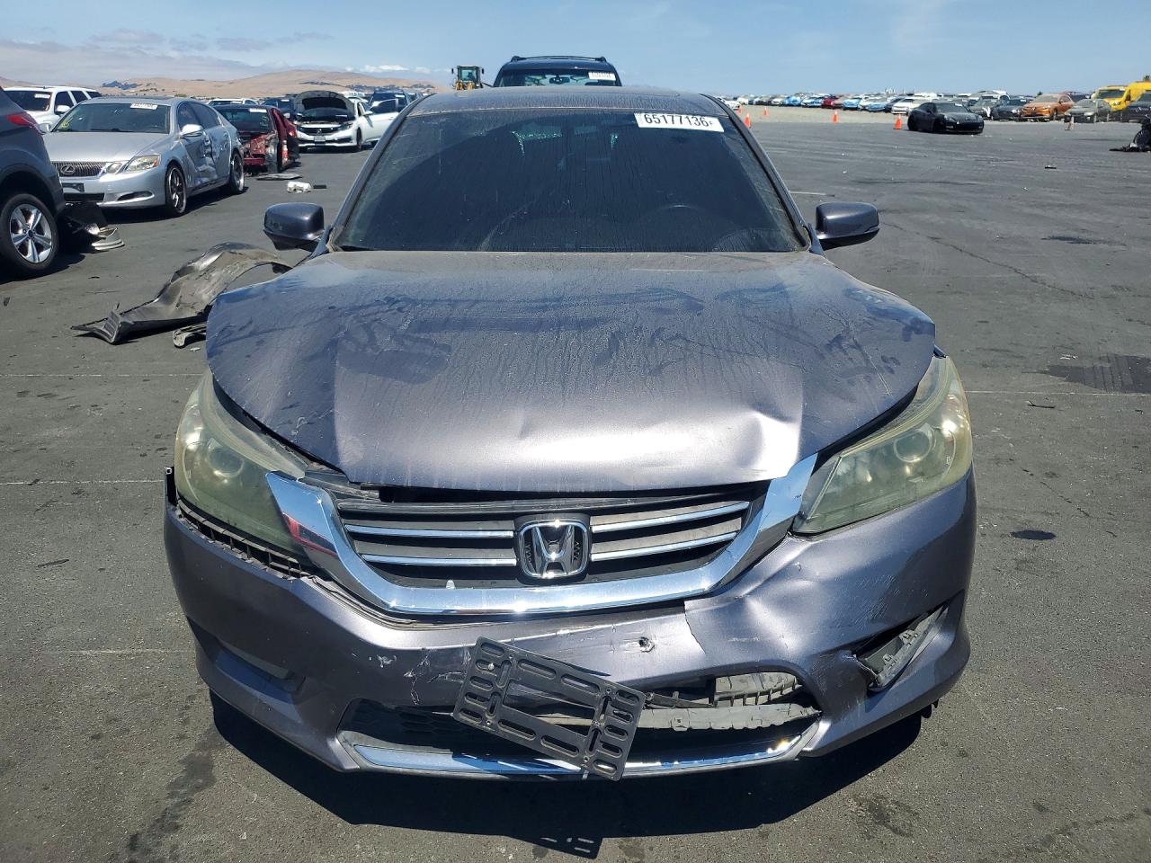 2015 Honda Accord Ex Gray vin: 1HGCR2F73FA012456