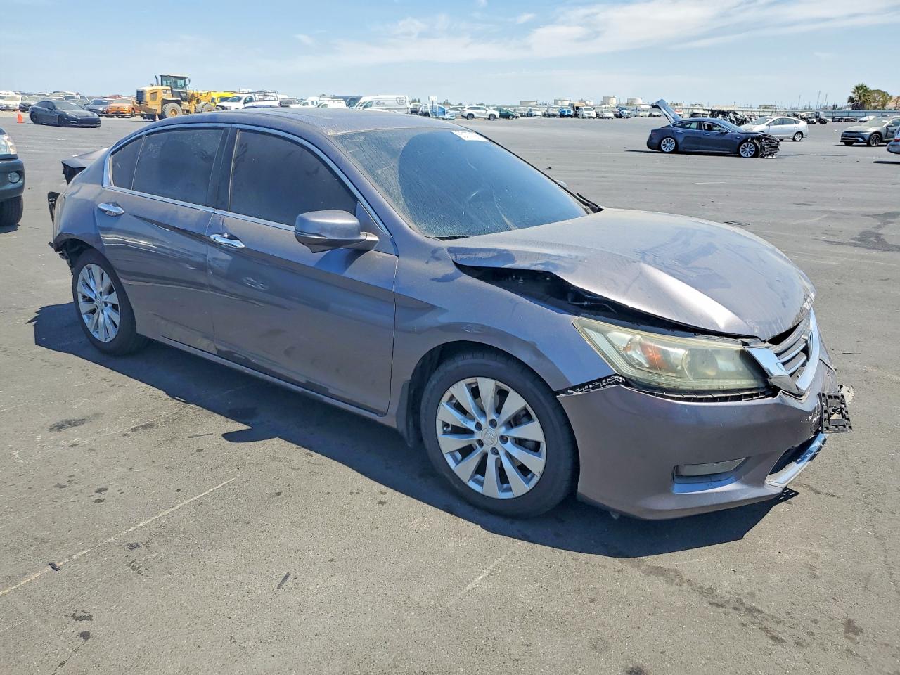 2015 Honda Accord Ex Gray vin: 1HGCR2F73FA012456