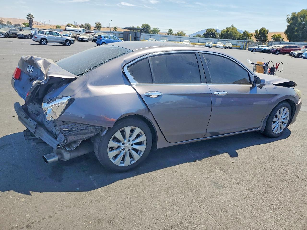 2015 Honda Accord Ex Gray vin: 1HGCR2F73FA012456