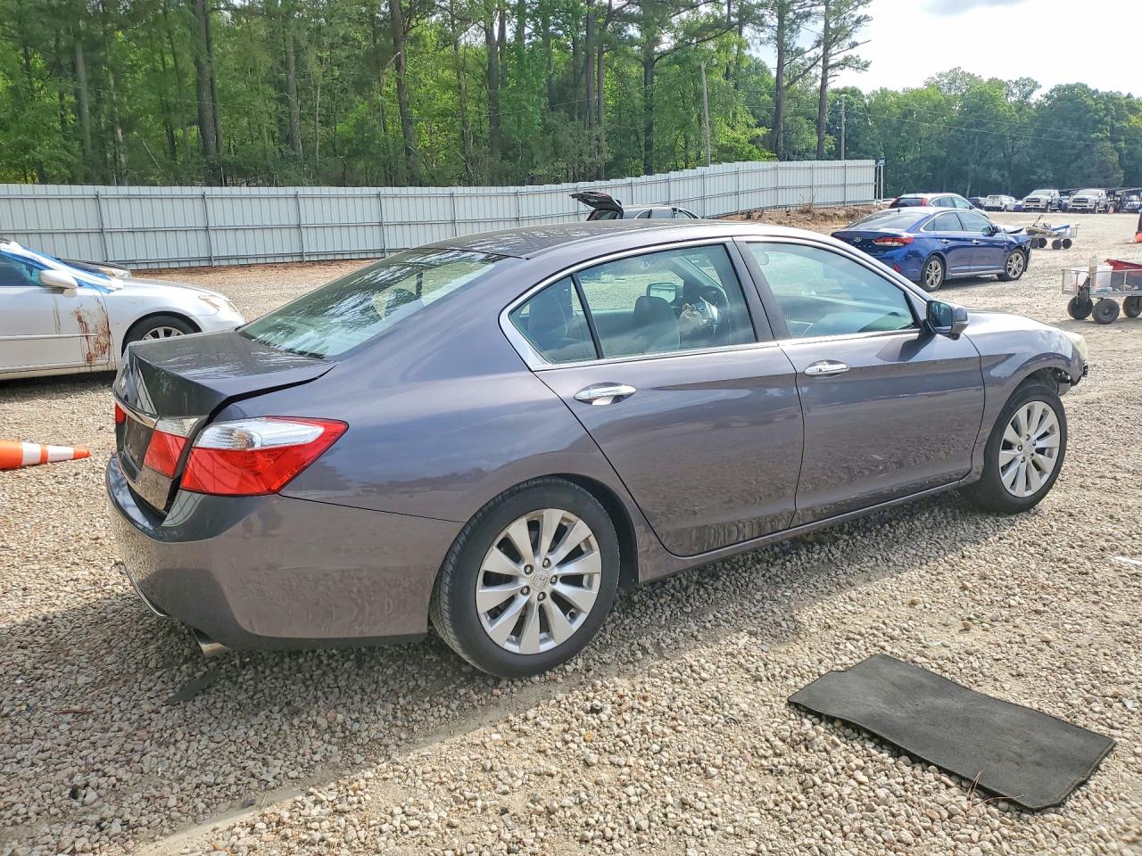 2015 Honda Accord Ex Gray vin: 1HGCR2F73FA023635