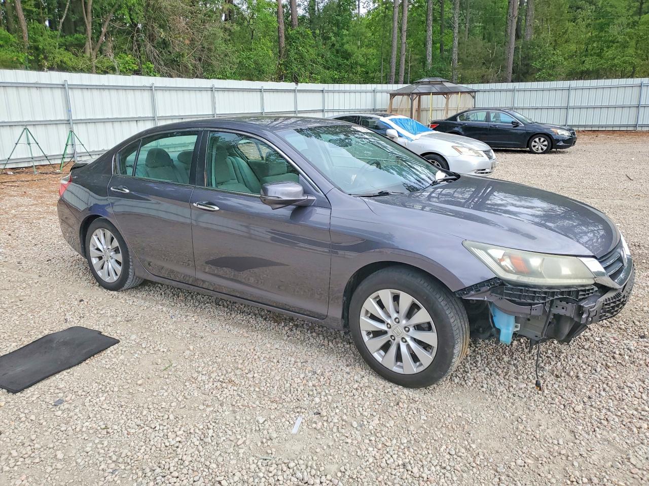 2015 Honda Accord Ex Gray vin: 1HGCR2F73FA023635