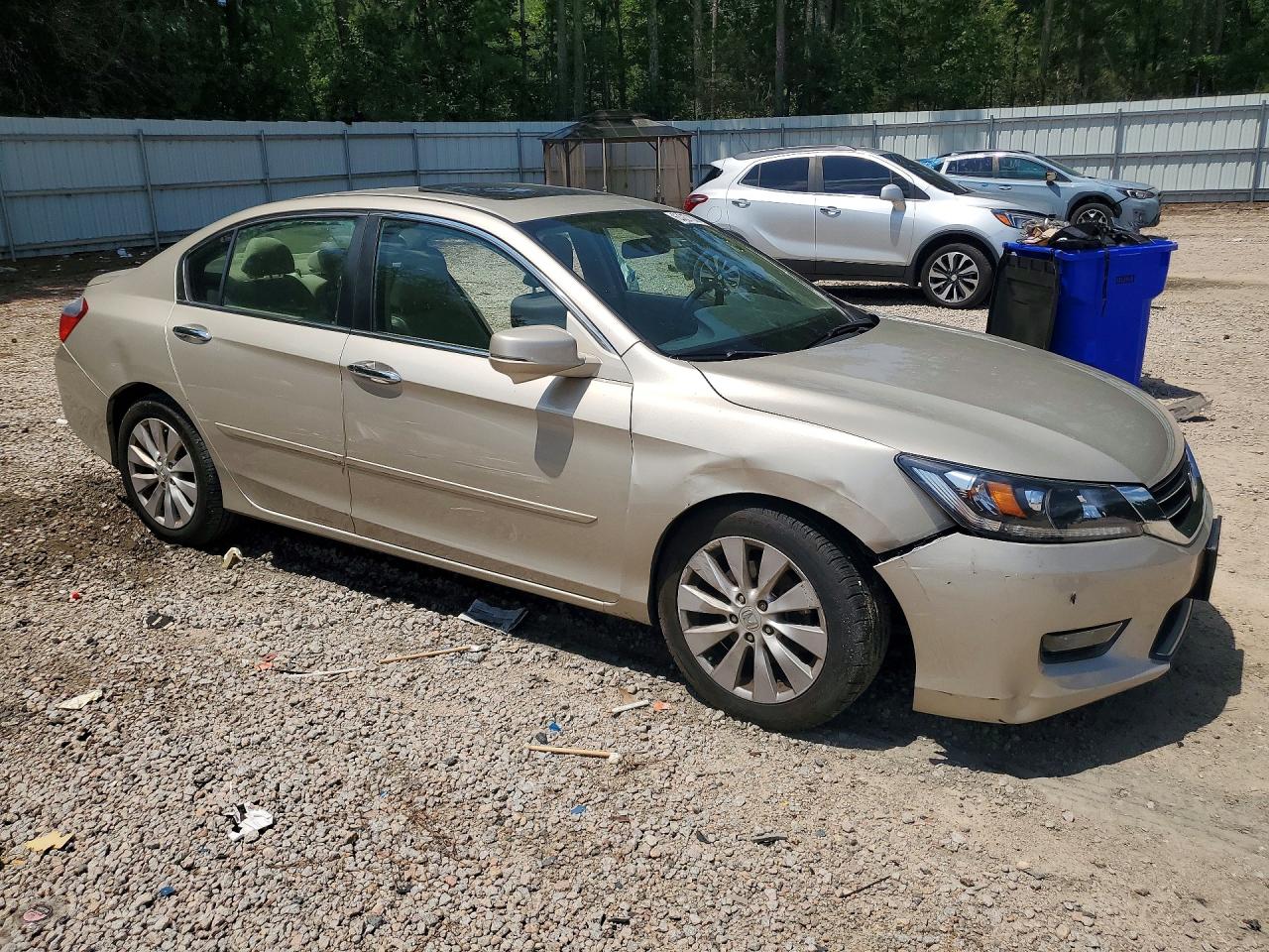 2015 Honda Accord Ex Бежевый vin: 1HGCR2F73FA049037