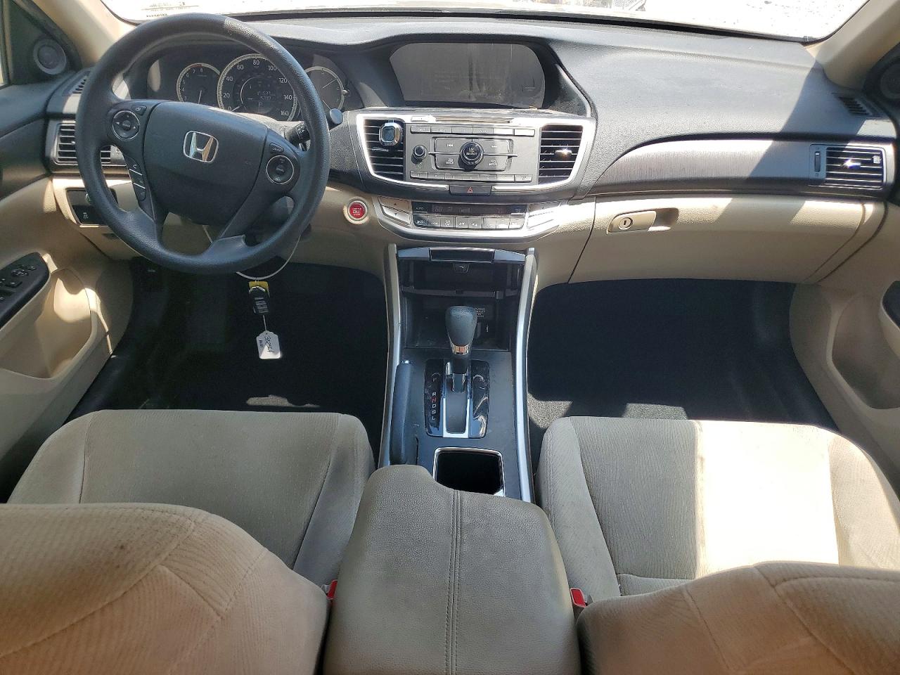 2015 Honda Accord Ex Бежевый vin: 1HGCR2F73FA049037