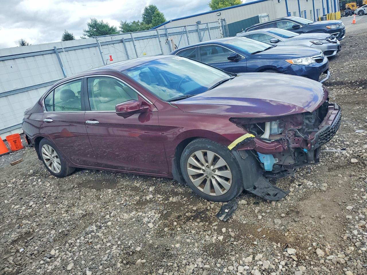 2015 Honda Accord Ex Maroon vin: 1HGCR2F73FA049748